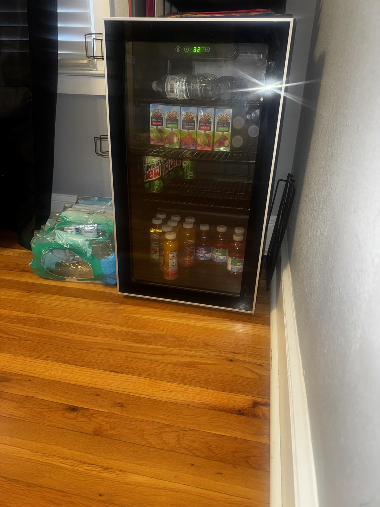 Mini Fridge 130 Can Beverage Refrigerator Cooler, 3.2 Cu.Ft Drink Fridge for Soda Wine Beer, Adjustable Temperature Control for Home Office, Black customer photo 1