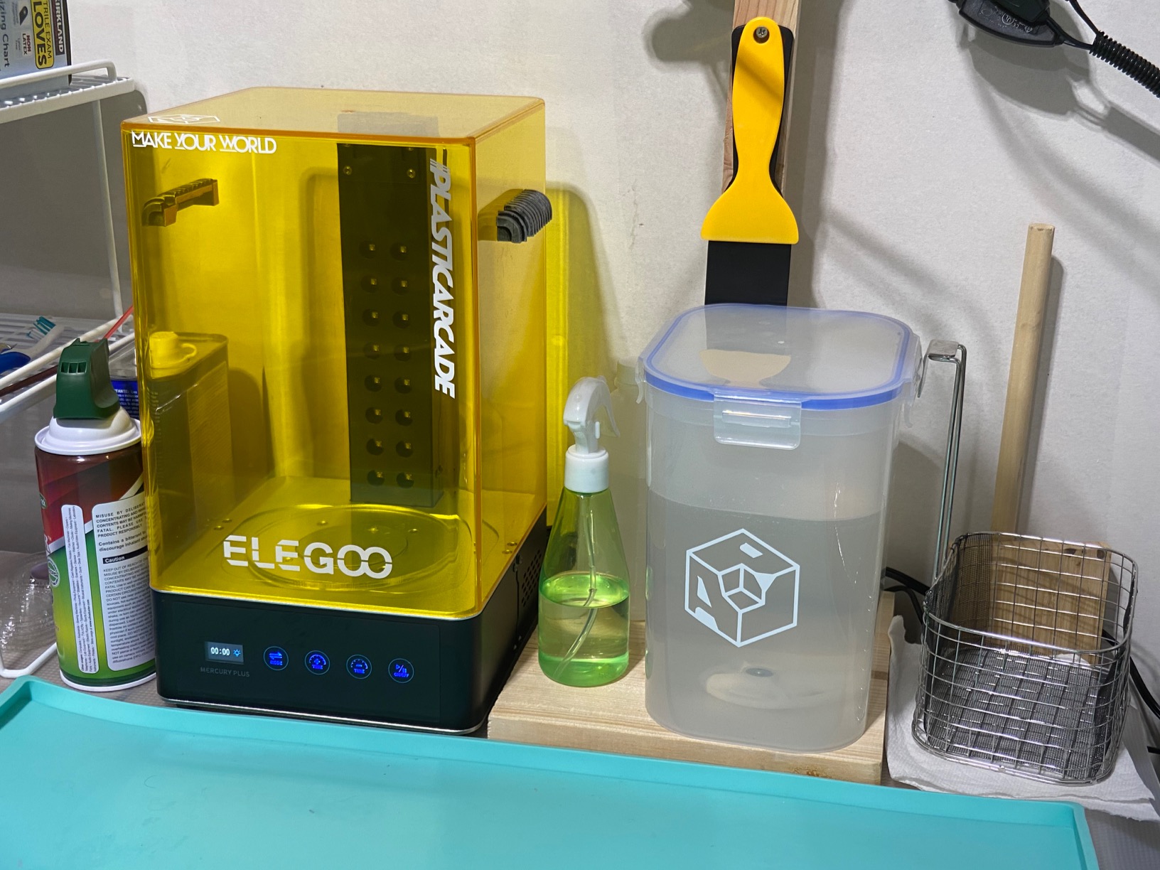 ELEGOO Mercury Plus V3.0 Wash and Cure Station, 7.5 L Large Capacity, Compatible with Mars Saturn Photon Halot MSLA LCD DLP 3D Printers customer photo 2