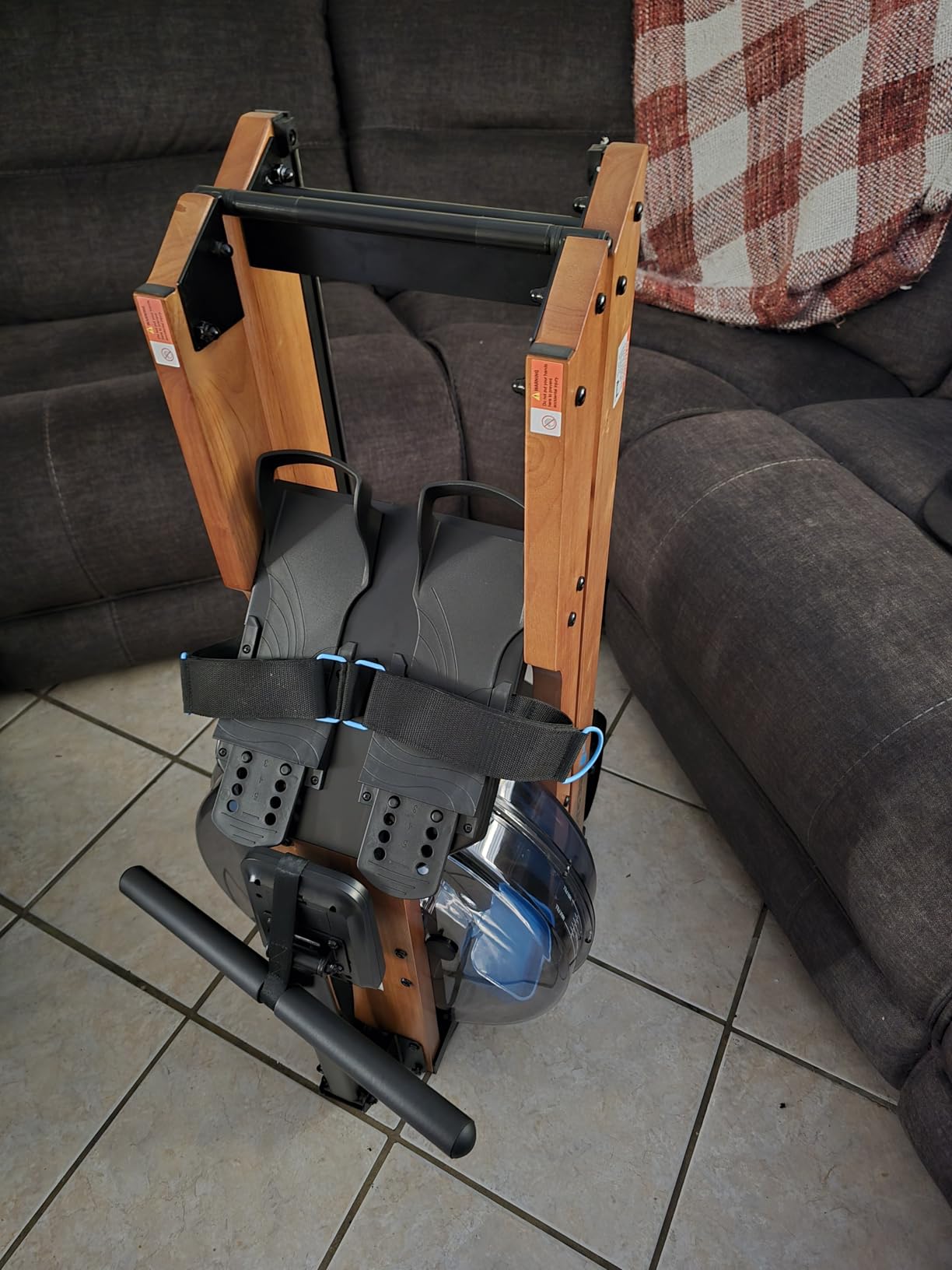 MERACH Water Rowing Machines for Home, Foldable Row Machine with 400LBS Weight Capacity, Dedicated Monitor and Comfortable Seat, Free MERACH App for Immersive Water Rower customer photo 1