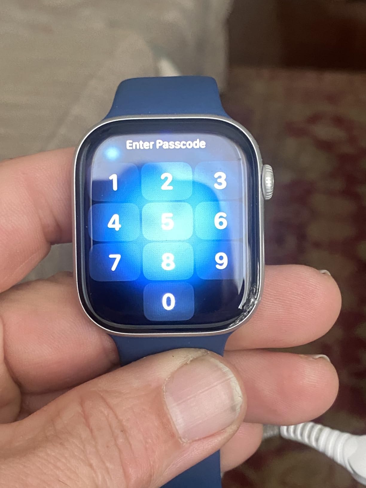 Apple Watch Series 10 [GPS, 42mm] - Rose Gold Aluminum Case with Light Blush Sport Band, S/M (Renewed) customer photo 1