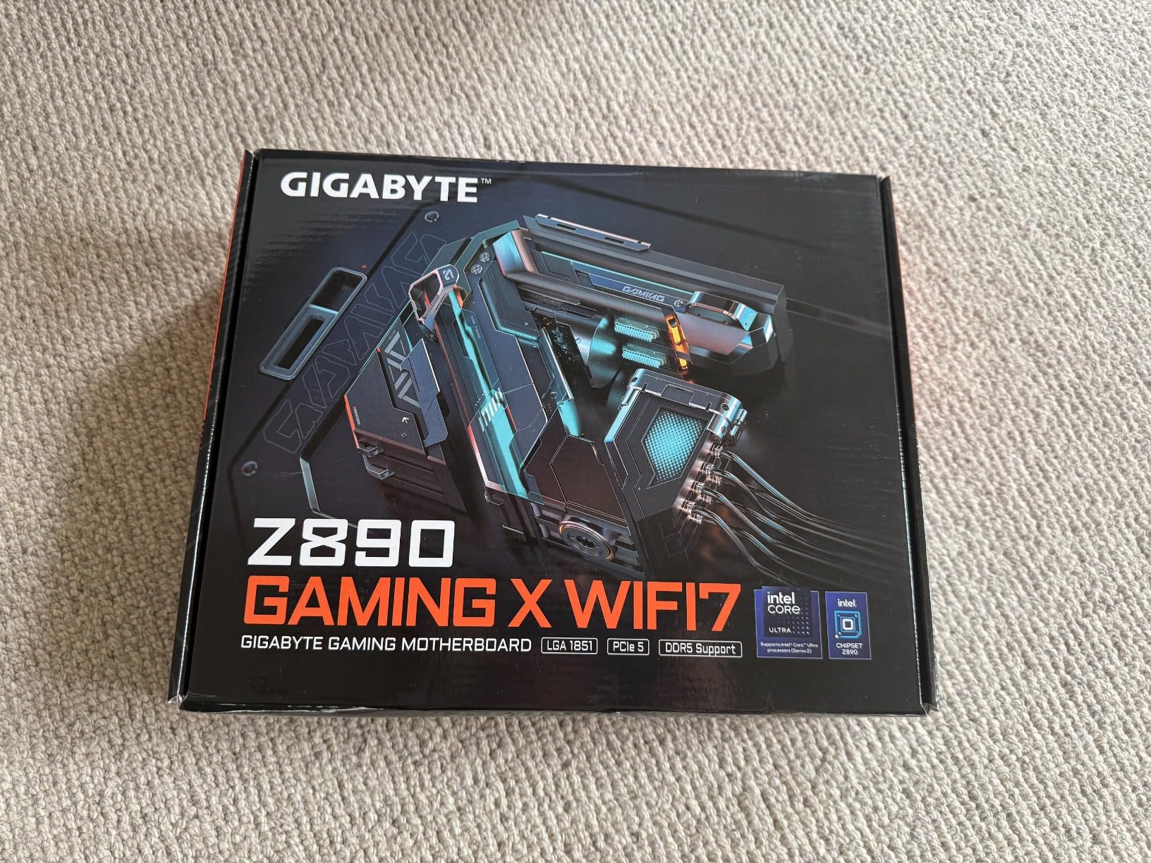 GIGABYTE Z890 Gaming X WIFI7 Intel Core Ultra (Series 2) LGA 1851 Motherboard, ATX, DDR5, 4X M.2, PCIe 5.0, USB4, WIFI7, 2.5GbE LAN, EZ-Latch customer photo 1