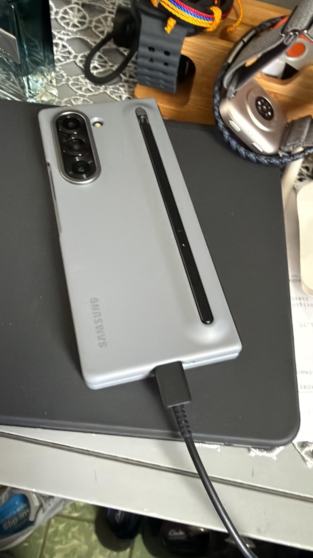 Samsung Galaxy Z Fold 6 5G US Version, 512GB, Crafted Black - Unlocked (Renewed) customer photo 1