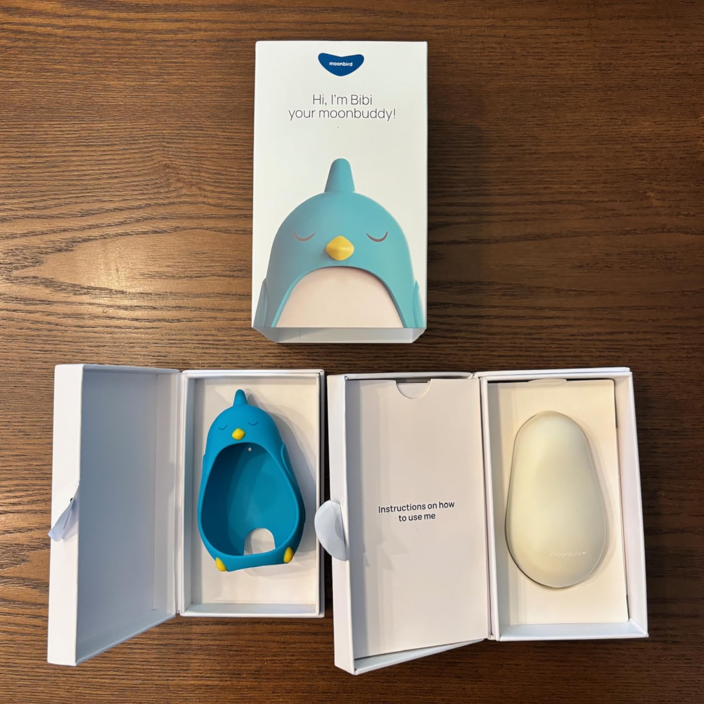 moonbuddy - Tactile Breathing Coach for Kids - Screen-Free Sleep Support & Relaxation Tool - Helps Children Calm Down & Regulate Emotions - Bibi the Bird customer photo 1