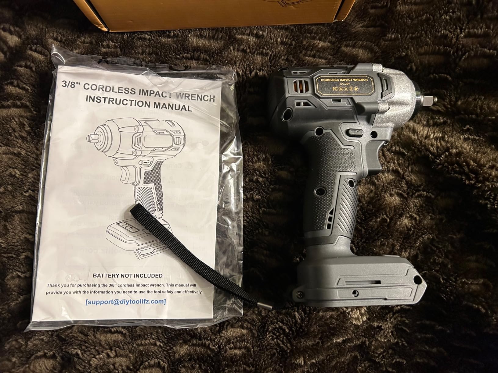 Cordless Impact Wrench Compatible with Dewalt 20v Battery: 250Ft-lbs(340N.m) 3/8 inch Brushless Electric Impact Gun, 2400RPM High Torque Impact Driver, Power Impact Wrench, Bare Tool Only customer photo 1