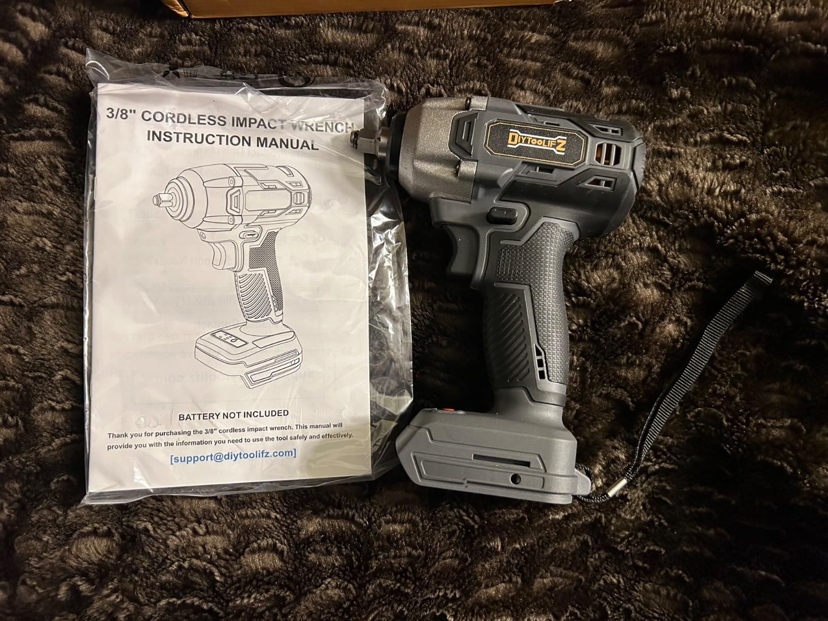Cordless Impact Wrench Compatible with Dewalt 20v Battery: 250Ft-lbs(340N.m) 3/8 inch Brushless Electric Impact Gun, 2400RPM High Torque Impact Driver, Power Impact Wrench, Bare Tool Only customer photo 2