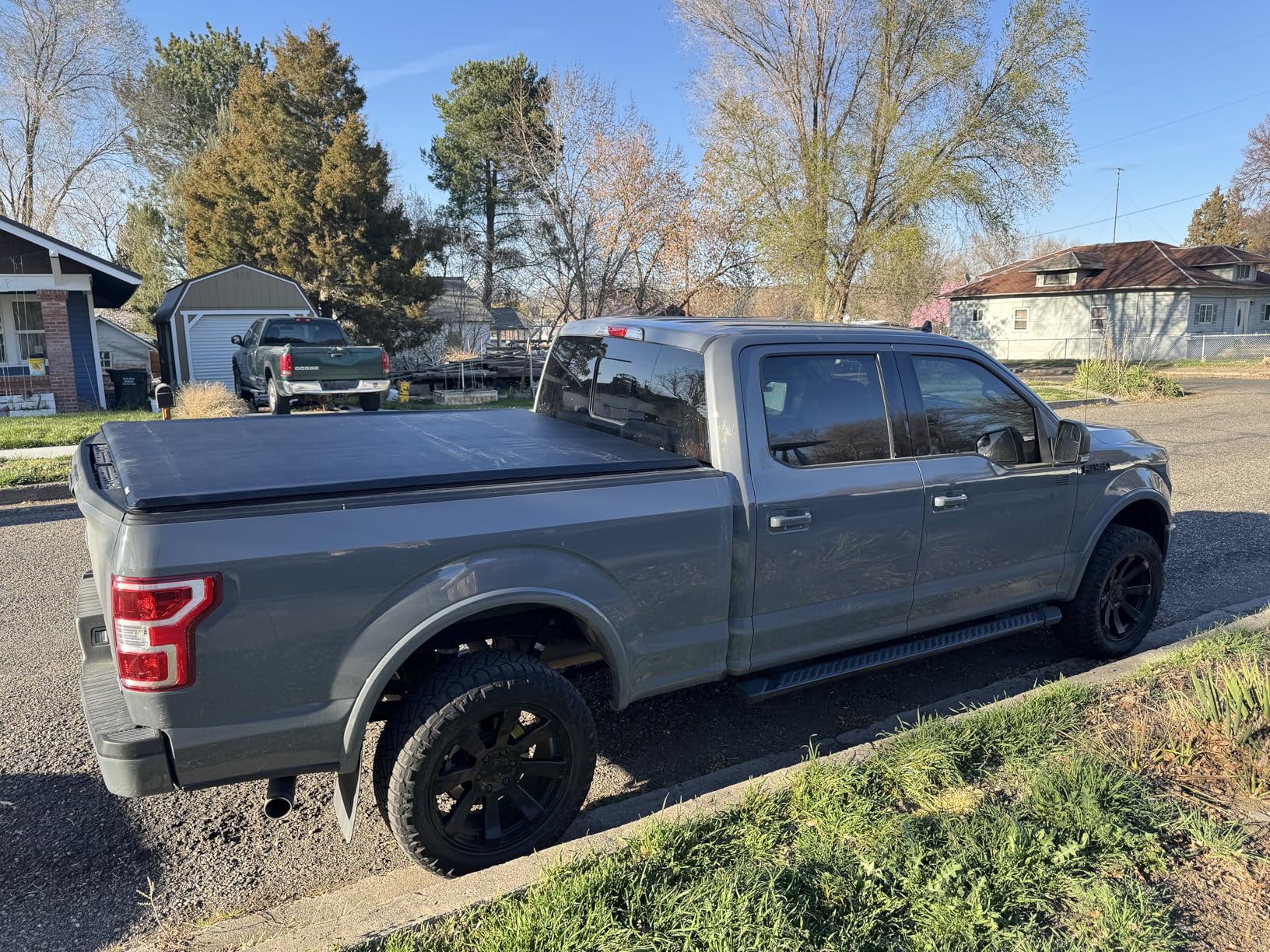 MOSTPLUS 5.5FT Quad Fold Hard Truck Bed Tonneau Cover Compatible with Ford F150 2015-2025 2026 Ford F-150 Bed On Top 4 Fold Aluminum Bed (67Inch) customer photo 1