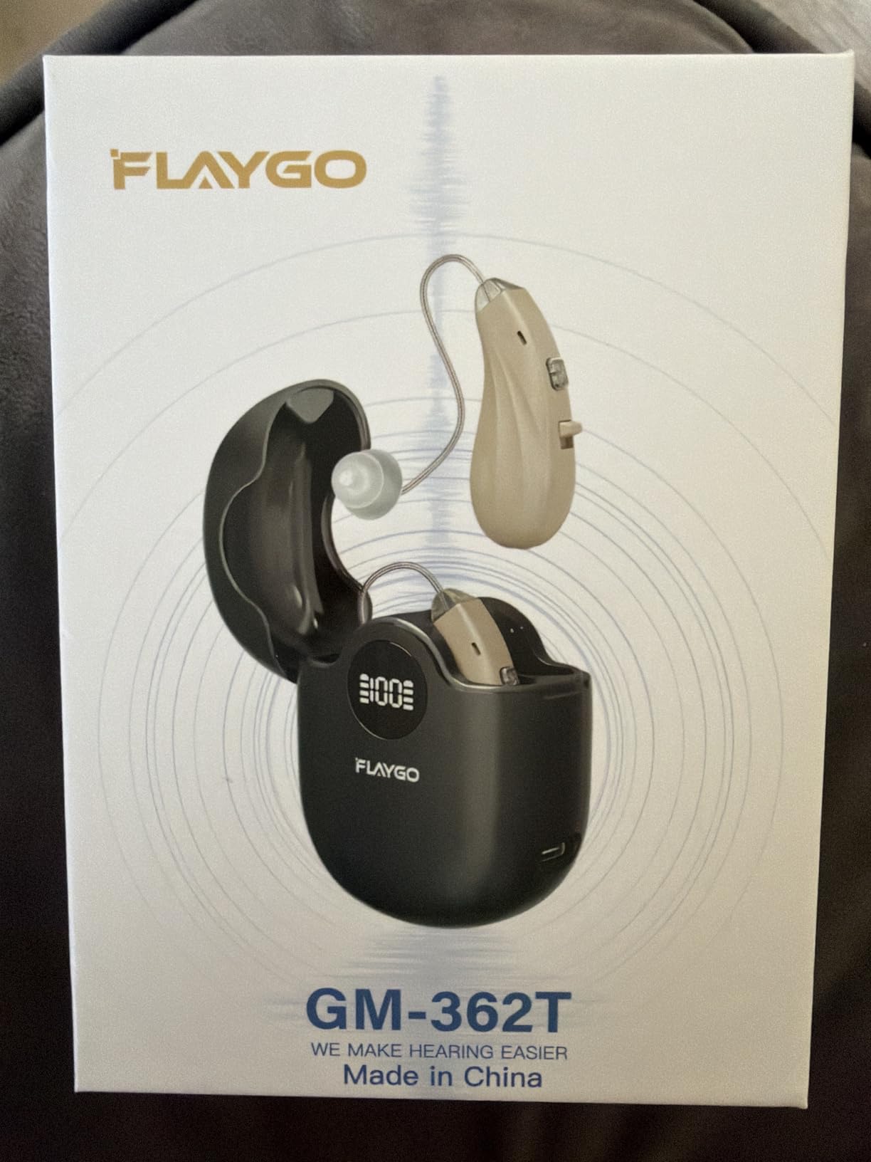 Hearing Aids for Seniors, OTC Hearing Aids for People with Hearing Loss, Sound Quality Restoration, Intelligent Noise Reduction, Standby 80h, One-Button Operation, Comfortable Wearing, Beige customer photo 1