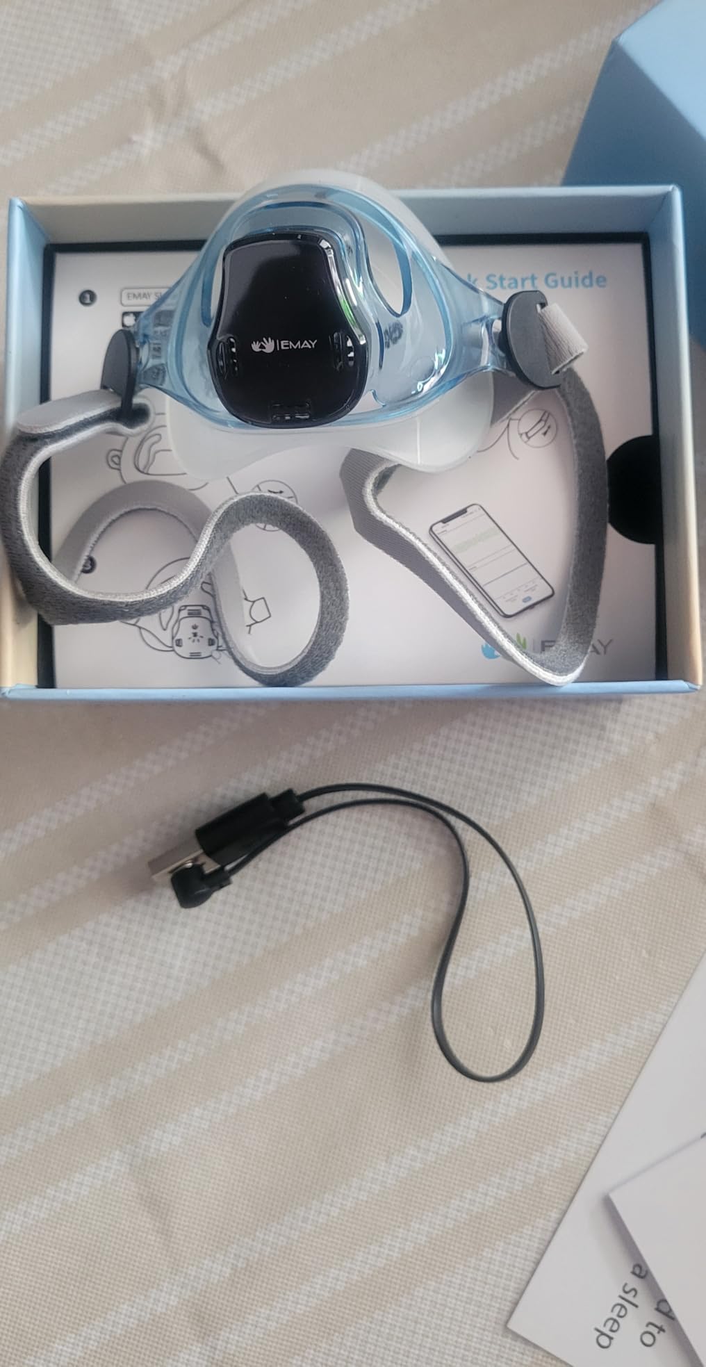 EMAY Sleep Breathing Monitor for Airflow Tracking | Record Breathing Continuously On the App | Monitor Sleep Quality and Respiratory Events | Generate Professional Sleep Report with Data Analysis customer photo 2