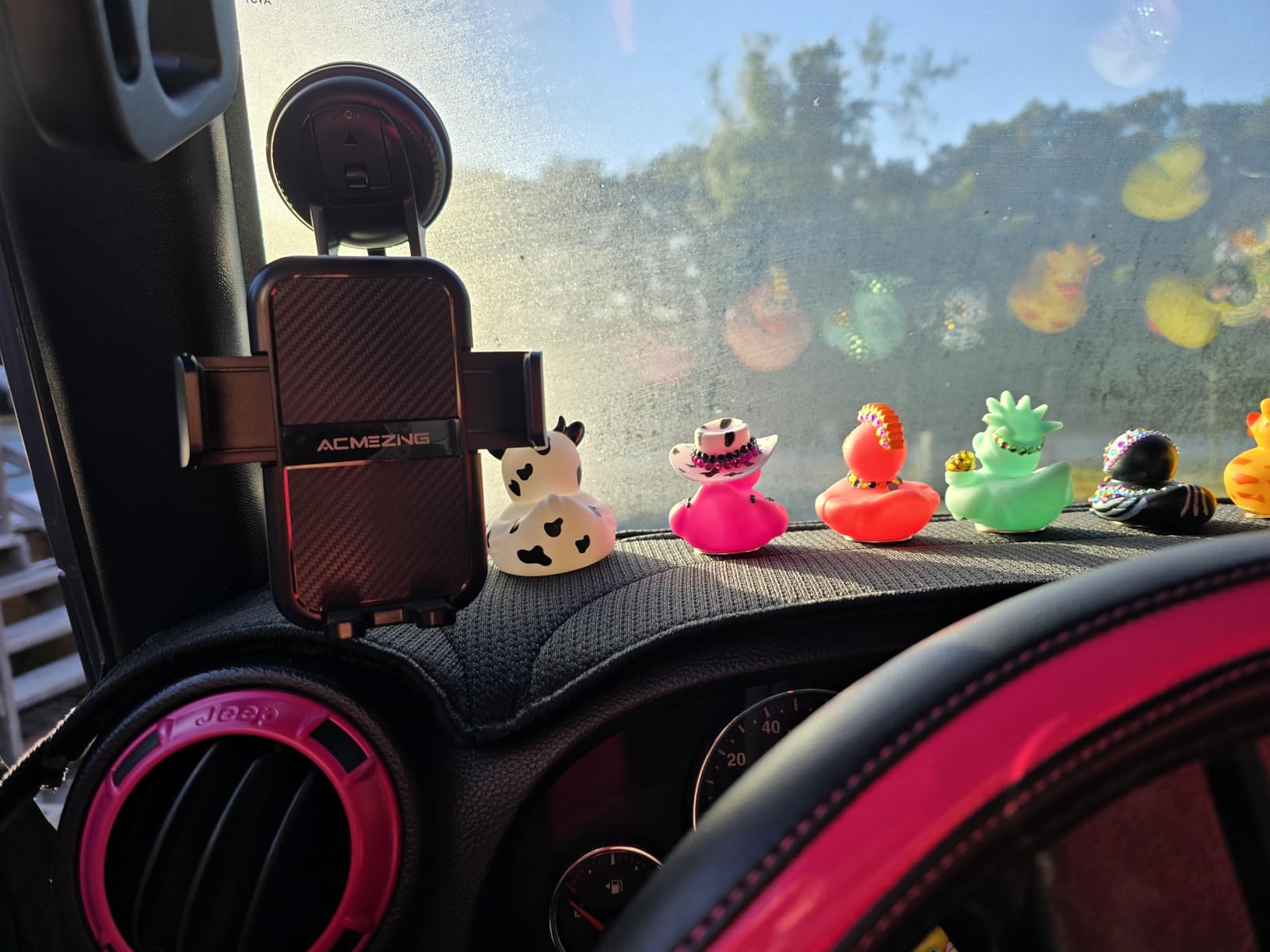 3-in-1 Car Phone Holder [122+LBS Strongest Suction & Stable Clamp Arm] 360° Adjustable Car Phone Mount, Cell Phone Holders for Your Car for Dashboard Vent, All Smartphones & Car Models customer photo 2
