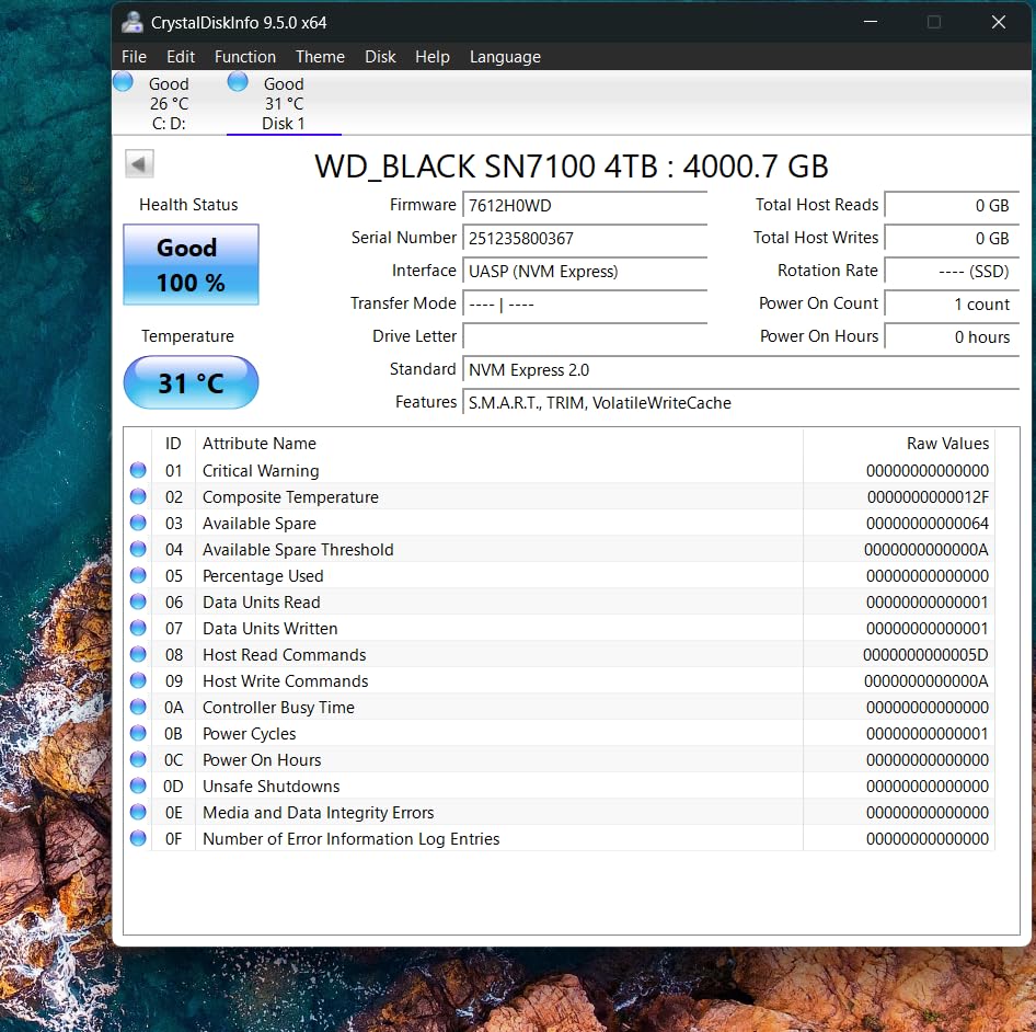 WD_Black SN7100 1TB NVMe SSD - Gen4 PCIe, M.2 2280, Up to 7,250 MB/s Read Speed, Up to 6,900 MB/s Write Speed, Next Gen TLC 3D NAND, for Laptops, Handheld Gaming Devices customer photo 2