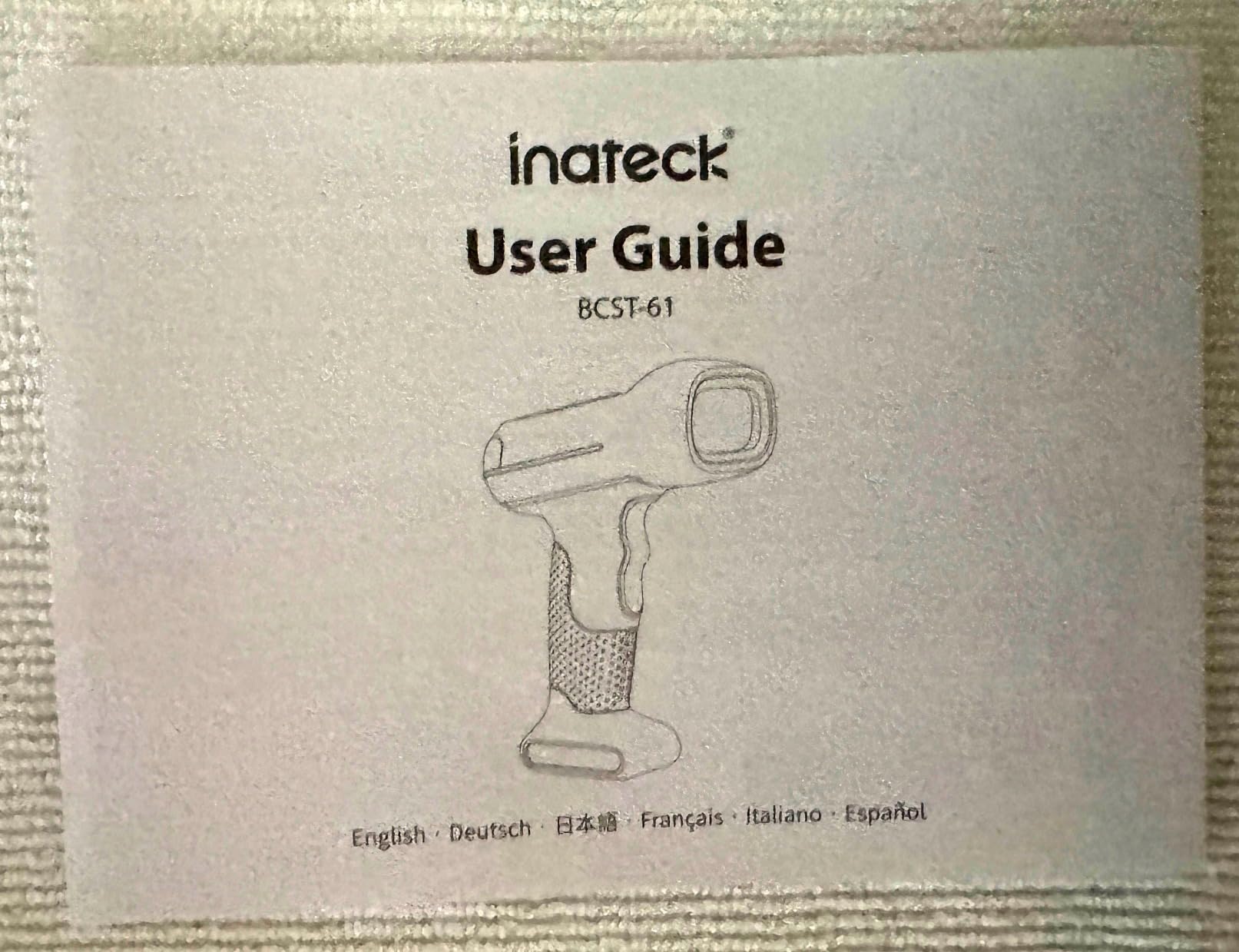Inateck Industrial Barcode Scanner Wireless, 2D QR Code Scanner with Smart Charging Stand, IP67 Waterproof and Dustproof, Barcode Reader with 2600mAh Battery, Handscanner with App & SDK, BCST-75S customer photo 1
