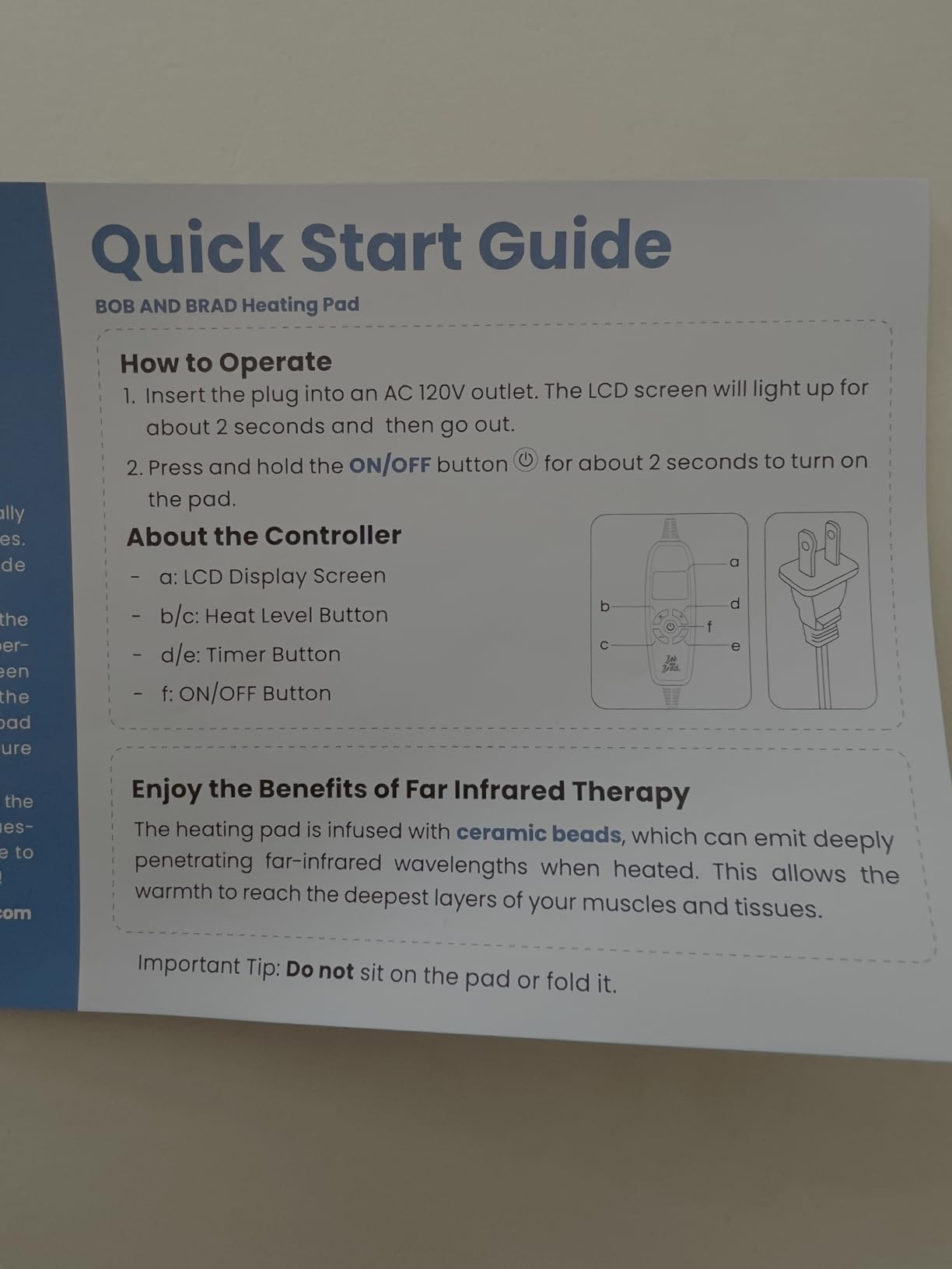 BOB AND BRAD Far Infrared Weighted Heating Pad for Back Pain Relief, FSA-HSA Eligible, 12