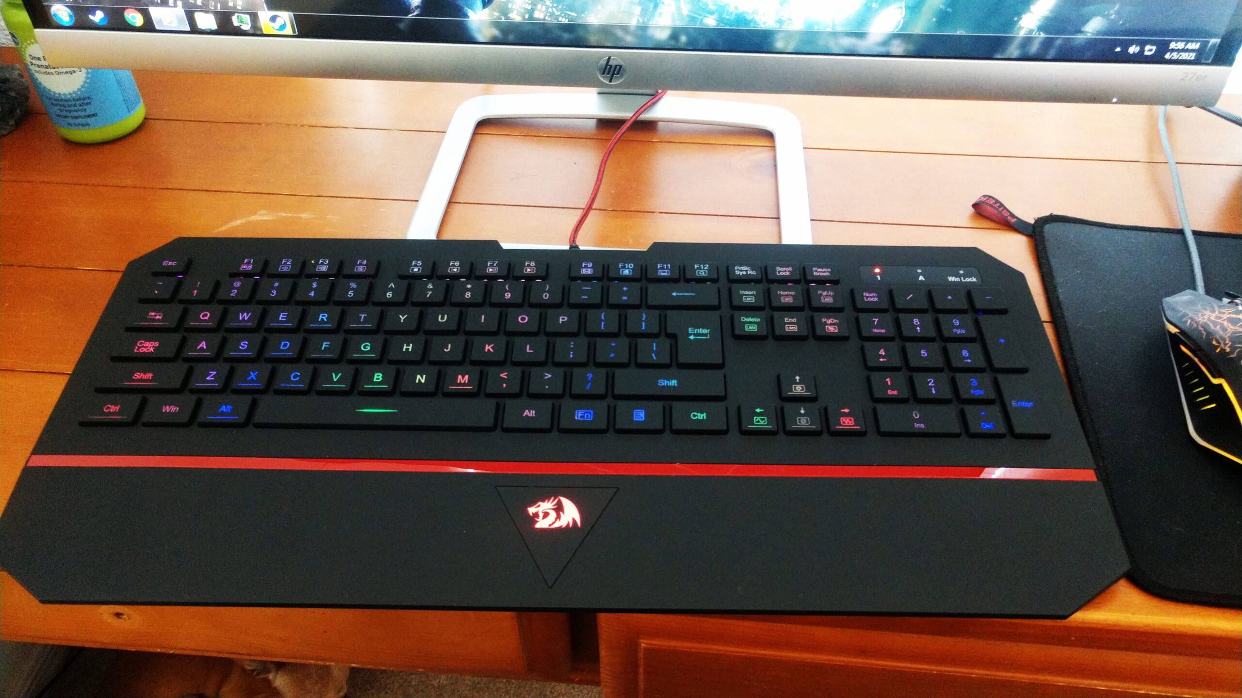 Redragon K517 Pro Wireless Gaming Keyboard, RGB Backlit, Tri-Mode BT/2.4GHz/USB-C, Mechanical Feel 94 Keys Computer Keyboard with 4 Macro Keys, Number Pad, 4000mAh Battery for Win/MAC customer photo 2