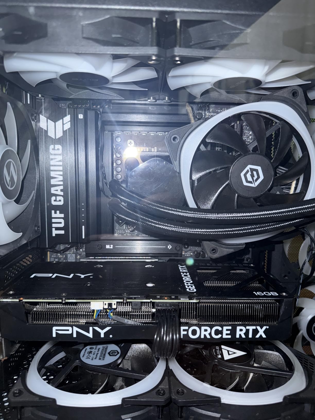 ASUS TUF Gaming B850M-PLUS WiFi AMD AM5 B850 mATX Motherboard, 14+2+1 80A DrMOS Stages, DDR5, PCIe 5.0, 3X M.2, Wi-Fi 6E, 2.5Gb LAN, DP, HDMI, USB 10Gbps & 20Gbps Type-C, BIOS Flashback, Aura Sync customer photo 1