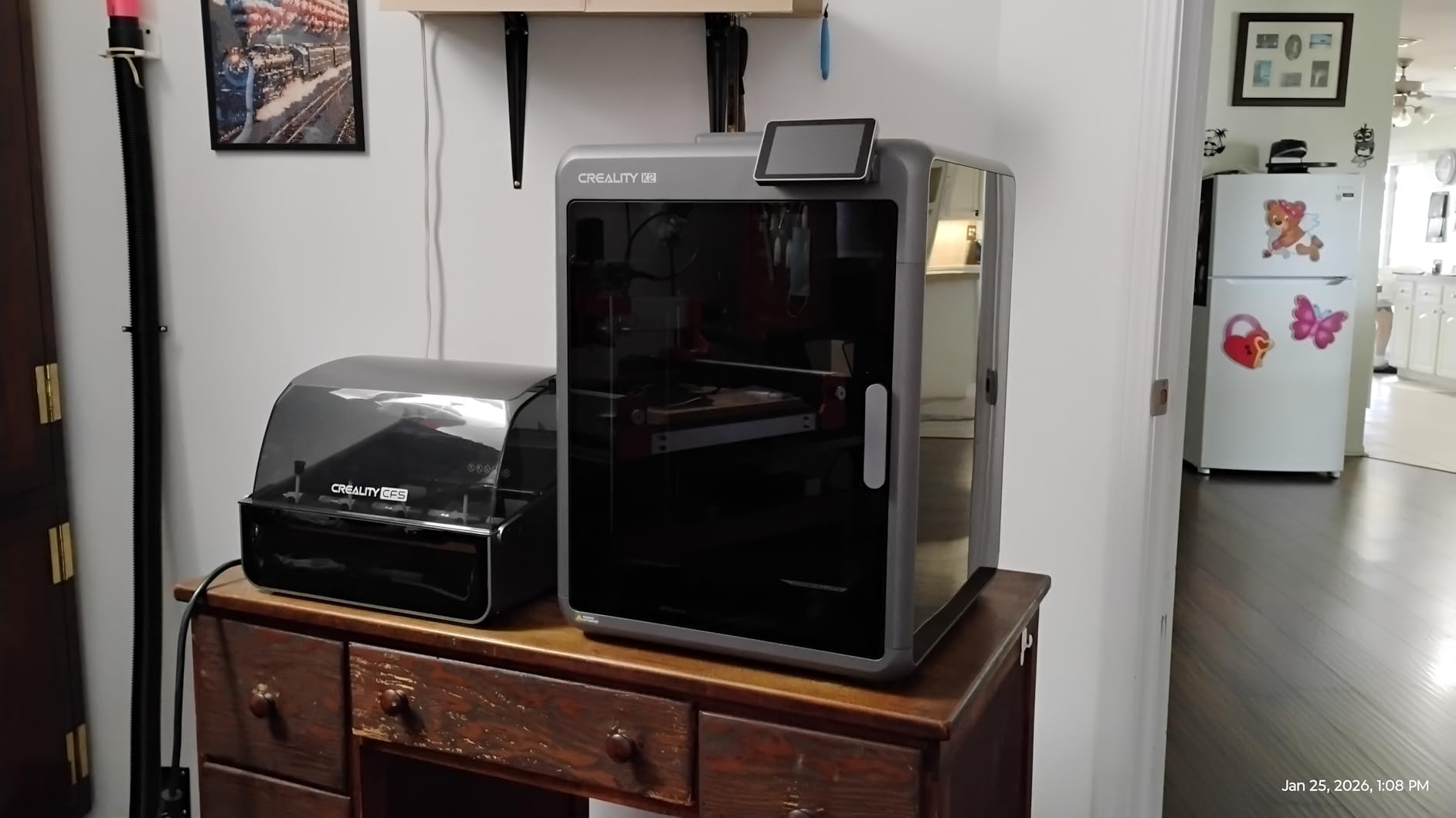 Creality K2 Plus Combo 3D Printer, Multicolor Printing with 16 Colors, 600mm/s High-Speed Printing, Dual AI Cameras for Monitoring, Full-Auto Leveling, Large Build Volume 350×350×350mm customer photo 1