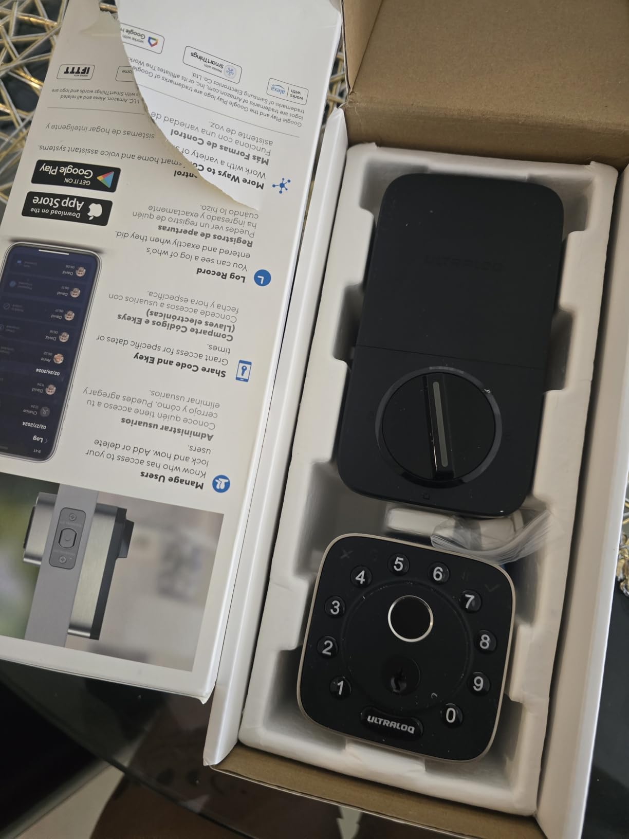 ULTRALOQ 2025 Upgrade Bolt Fingerprint Matter Smart Lock, Fingerprint Keyless Entry Door Lock, Works with Apple Home, Alexa, Google, SmartThings, IFTTT, Built in Matter Over Thread, BHMA Grade AAA customer photo 2