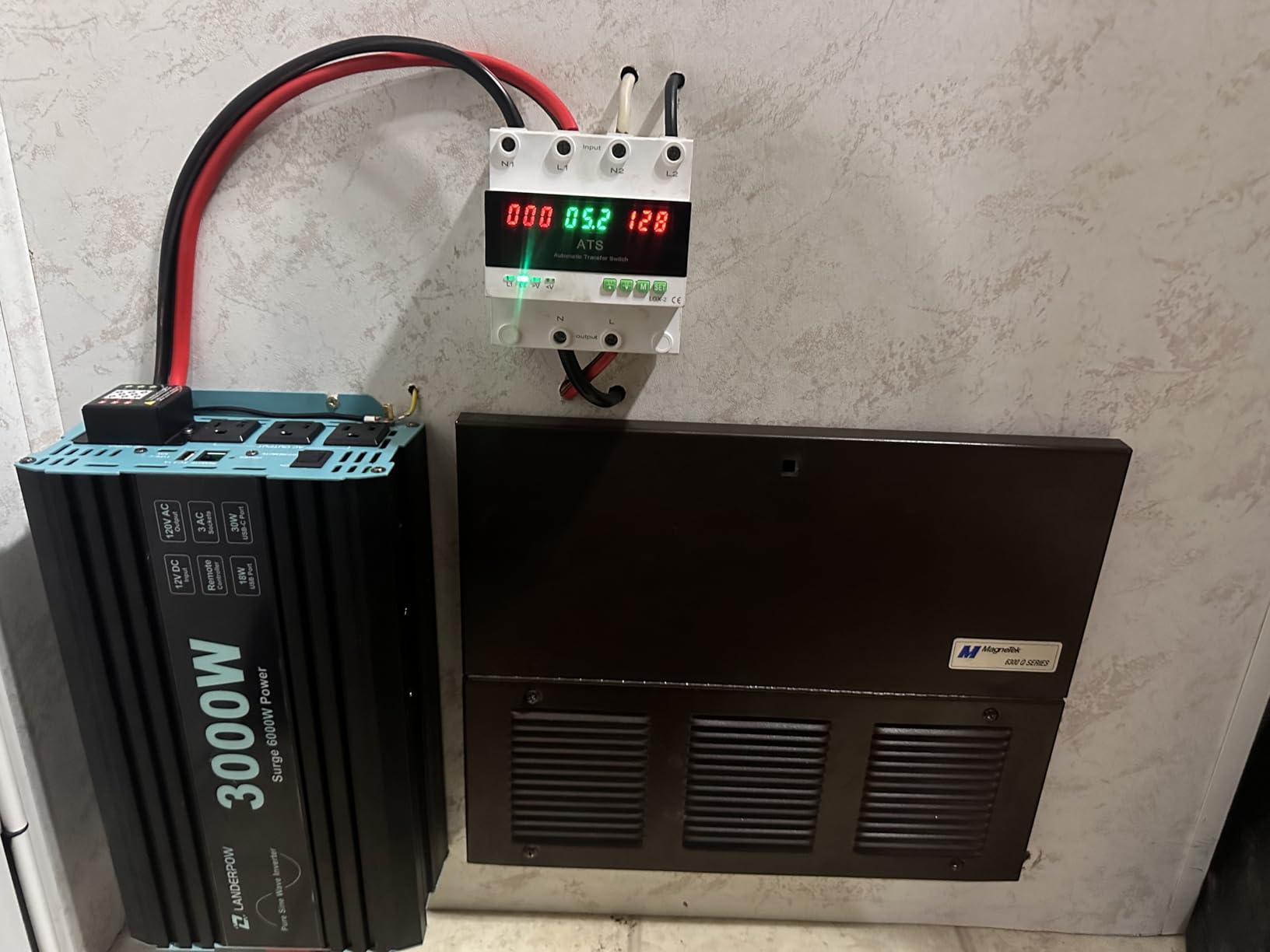 63A 110V Automatic/Manual Transfer Switch, DIN Rail Mount for Generator Backup Power & Gas Furnace, LED Display customer photo 1