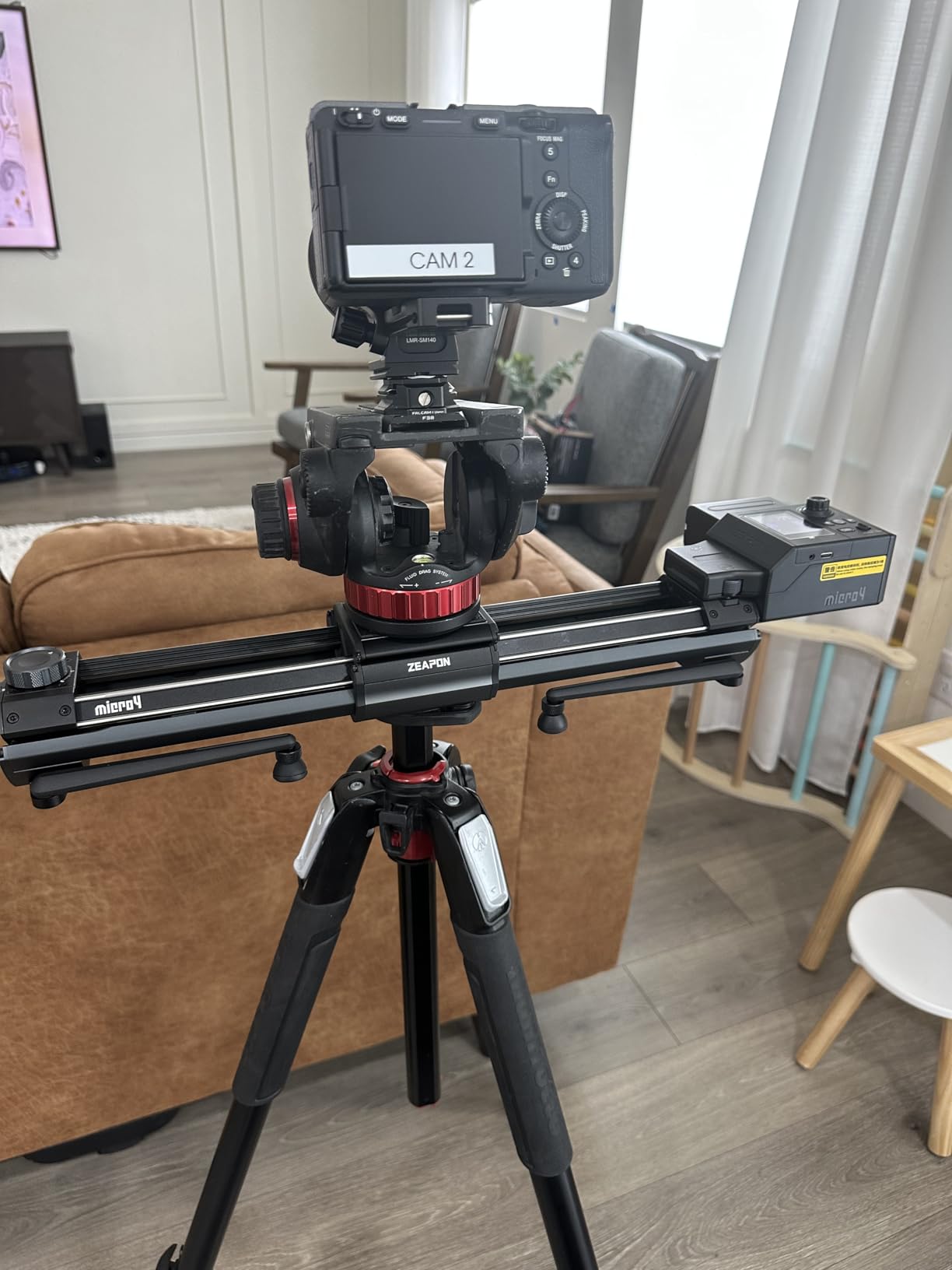 Zeapon Micro4 E500 Double Distance Motorized Camera Slider, High-Speed Low Noise Motor 10-26Lbs Payload, 27