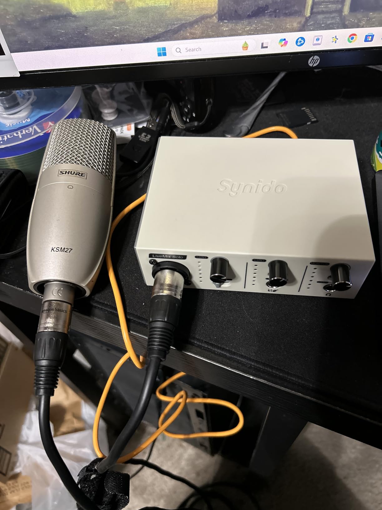 Synido USB C Audio Interface for Recording Music, Streaming, Podcasting with XLR, 24bit/48kHz, 48V Phantom Power customer photo 1