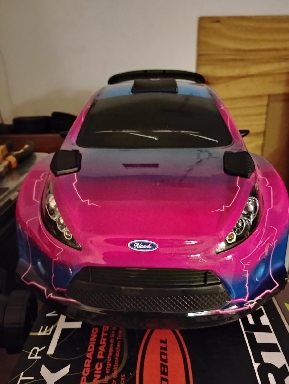 CROBOLL RLAARLO 1/10 Brushless Carbon Fiber RC Drift Cars for Adults with Gyro, Max 50 mph Fast RC Rally Car, 2.4Ghz All Terrain Remote Control Car 4x4 Hobby RTR RC Truck with 3S Battery customer photo 2