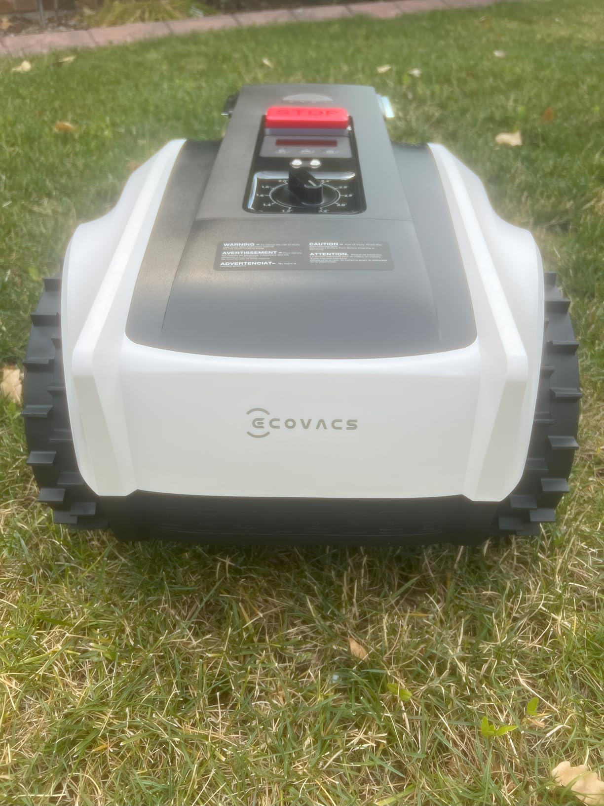 ECOVACS Goat O1000 RTK Robot Lawn Mower, Perimeter Wire Free Vision Robotic Lawnmower for 1/4 Acres Lawn, Automated Mapping, APP Control, 3D Obstacle Avoidance, Zero-Edge Cutting customer photo 1