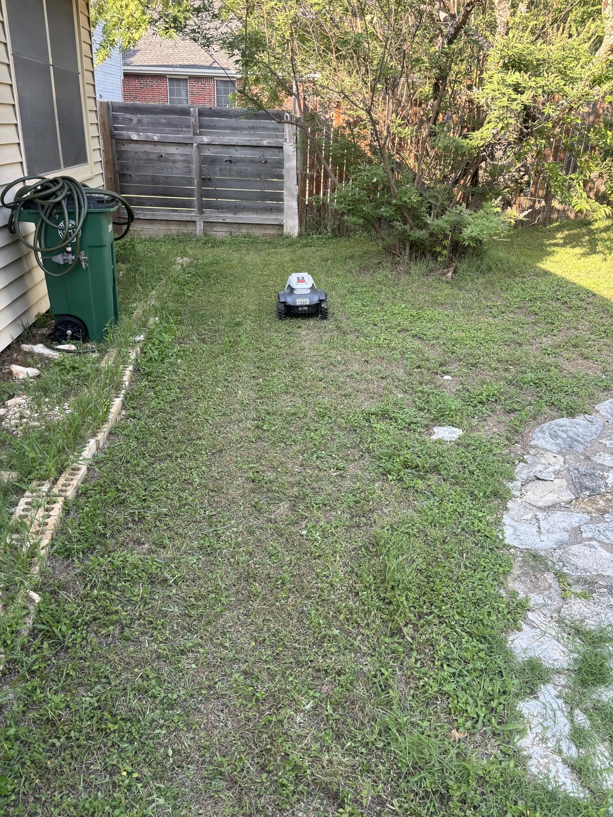 eufy Robot Lawn Mower E15, Auto Mapping, Pure Vision Navigation, Wire Free RTK Free, Multi-Zone Management, AI 3D Obstacle Avoidance, GPS Anti-Theft, 0.2 Acres, 18° Slope, App Control customer photo 1