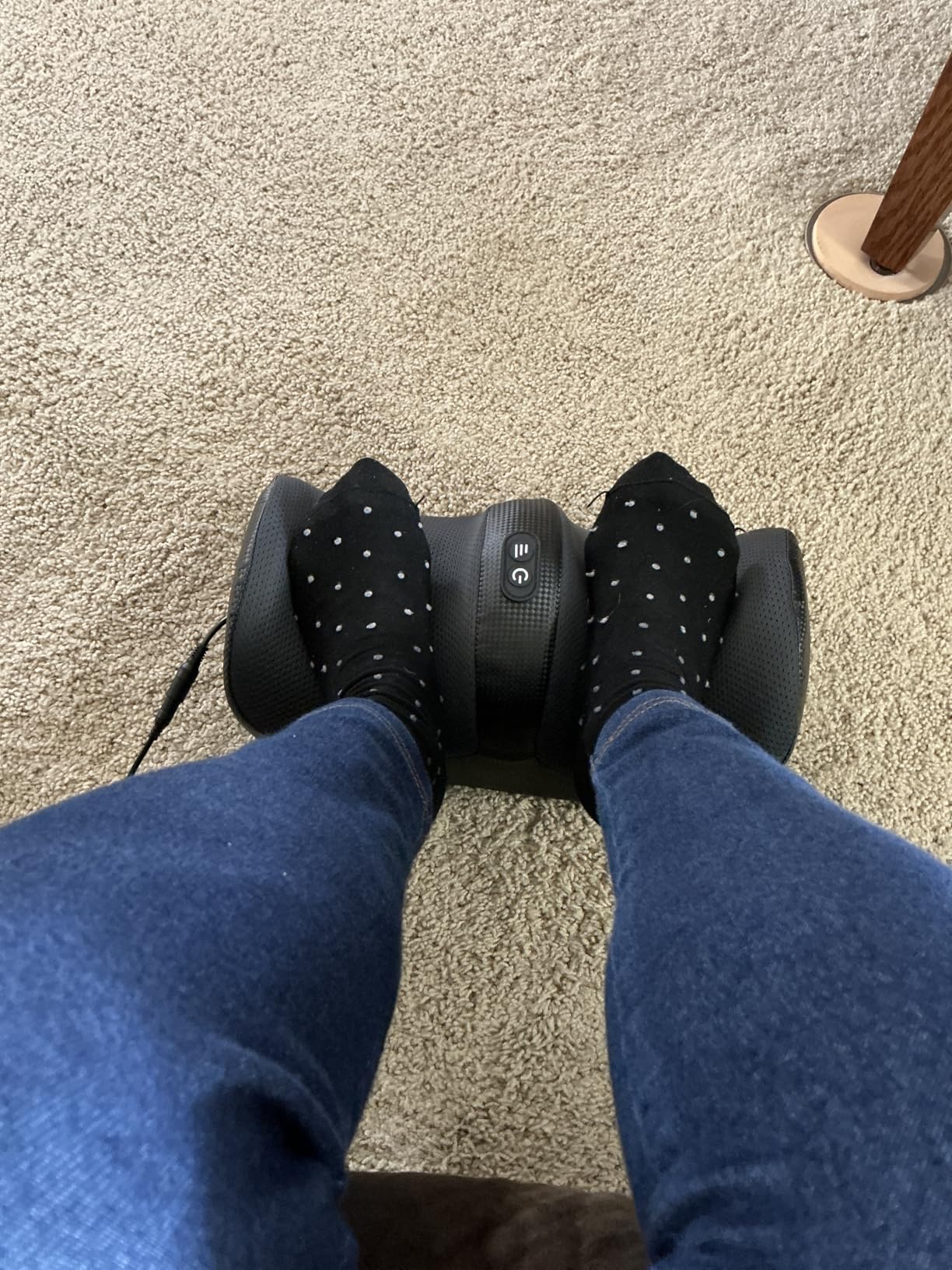 Medcursor Foot Massager with Heat - Foot and Calf Massager with Massage Roller, Deep Massage for Plantar Fasciitis, Pain Relief, Neuropathy, Relax for Home or Office Use (Not Cordless) customer photo 1