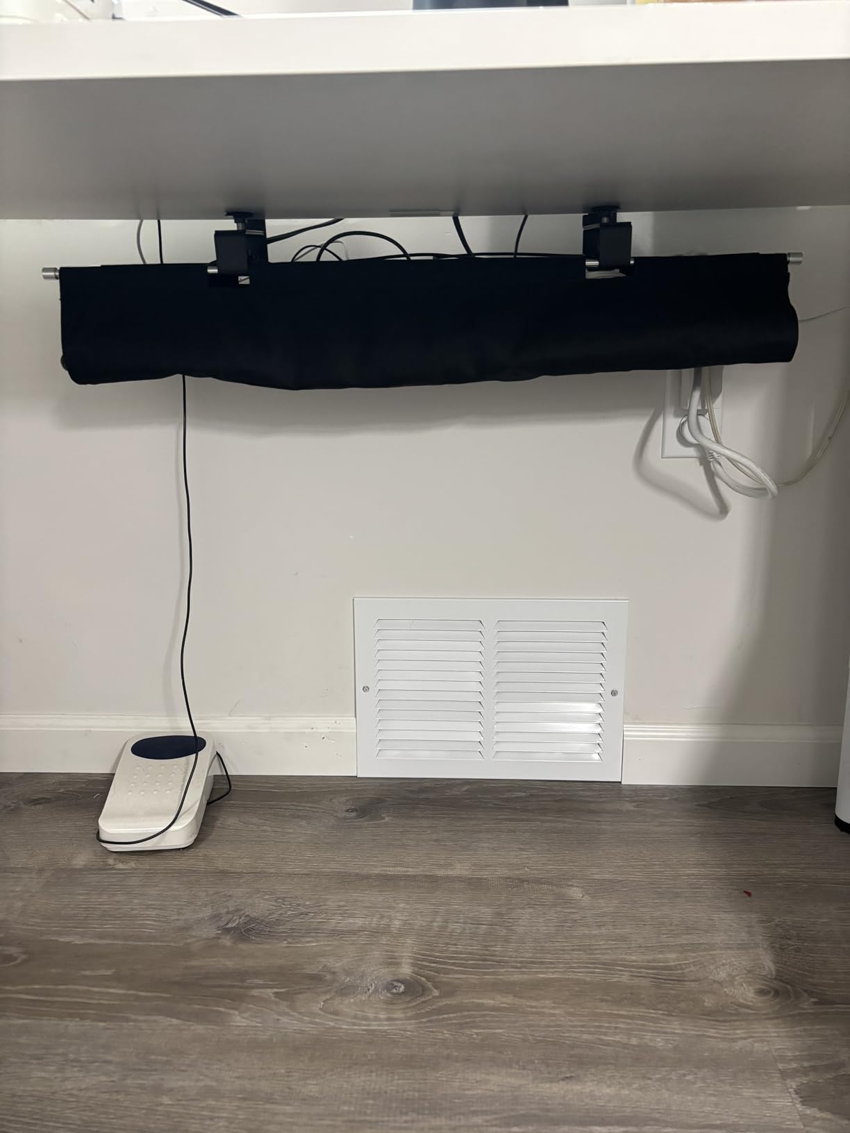 [Upgraded] Large Under Desk Cable Management Tray, Cinati Cable Management Under Desk No Drill, 28.4