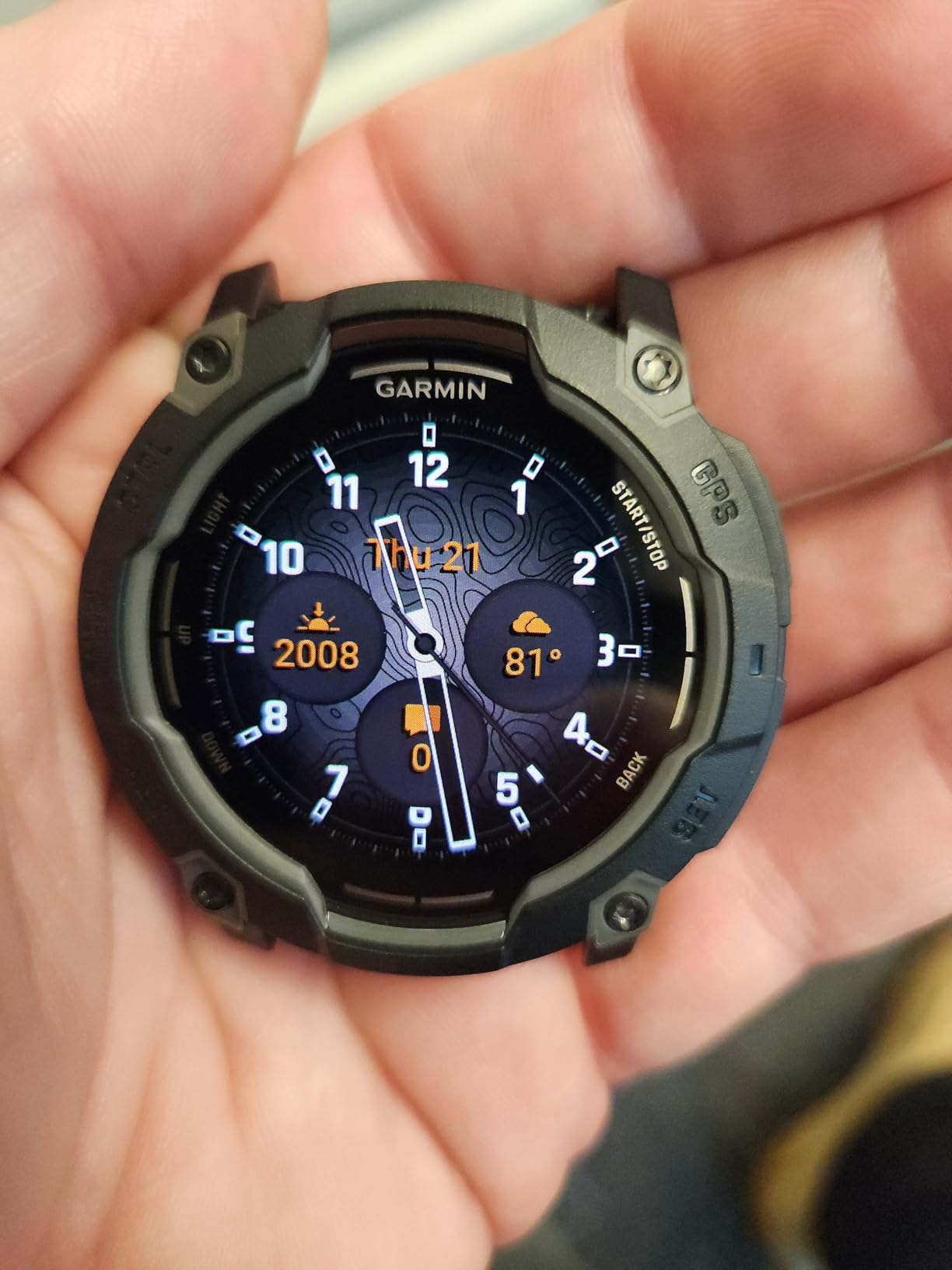 Garmin Instinct 3 50mm, AMOLED Display, Rugged Outdoor GPS Smartwatch, Metal-Reinforced Bezel, Built-in Flashlight, Up to 18 Days of Battery Life, Charcoal customer photo 2