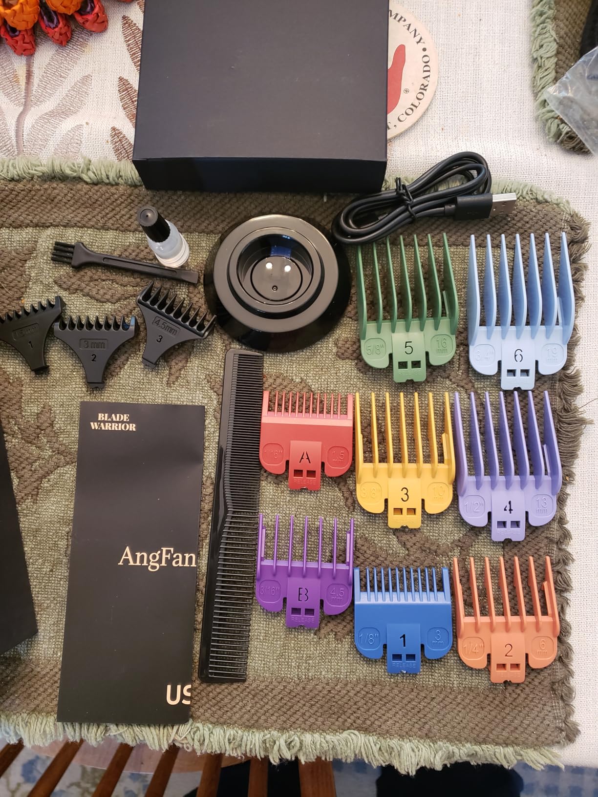 Professional Hair Clippers for Men - 8000RPM Brushless Motor & 440C Steel Blades, Barber-Grade Cordless Clippers & Trimmer Set for Fade Designs, Hair Cutting Tools for Professional Barbers customer photo 2