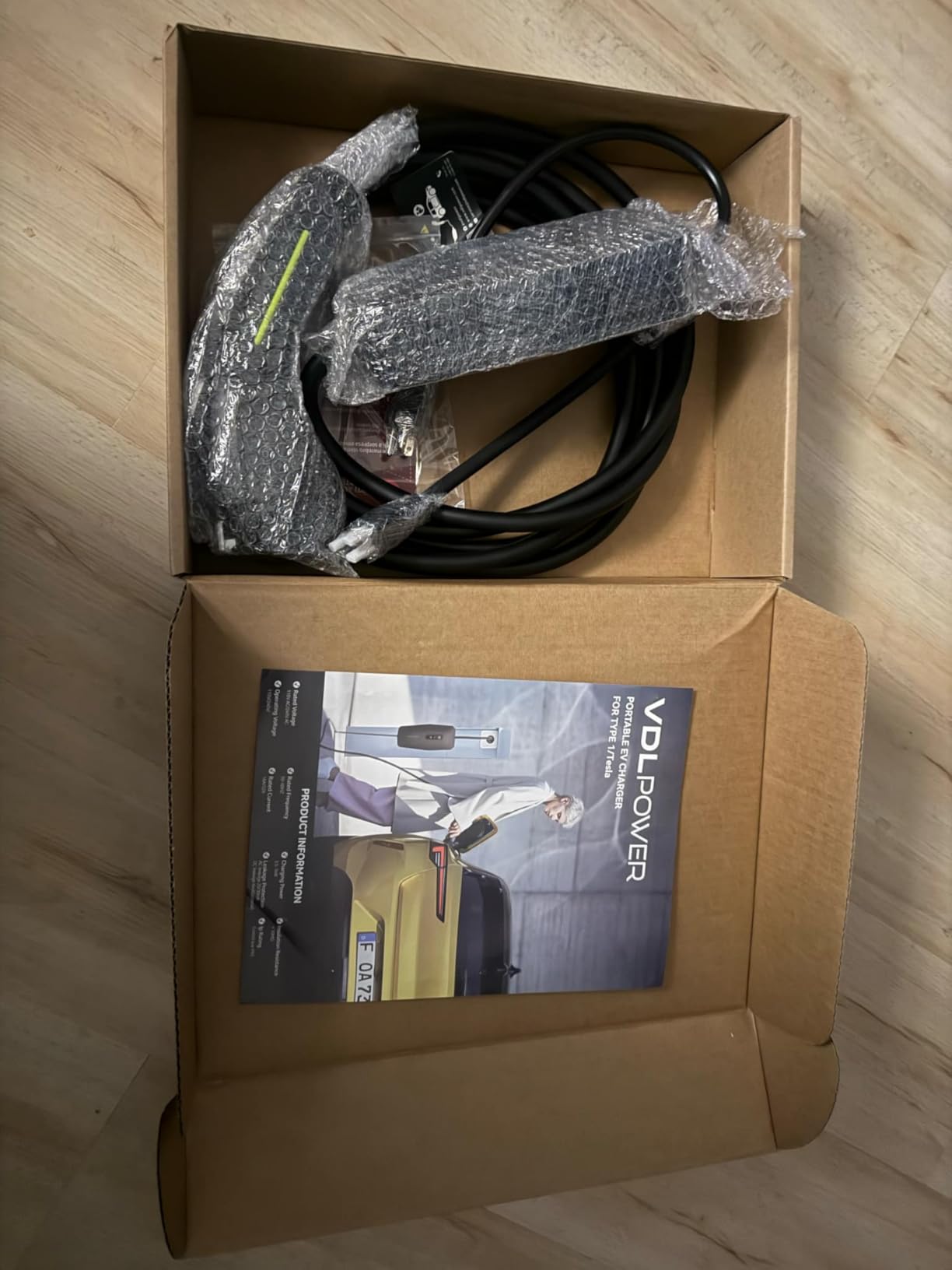 Level 1&2 EV Charger, Electric Vehicle Portable Charger with 20FT Cable, 3.5KW 16Amp Home EV Car Charging Station, 110V-240V NEMA 6-20 & NEMA 5-15 Plug Adapter, for All SAE J1772 customer photo 2