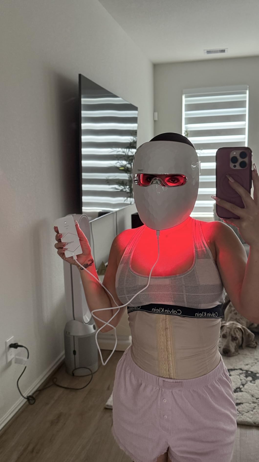 Ulike ReGlow LED Light Therapy Mask, Red Light Therapy for Face, 4 Modes with Red, Blue, Yellow & Infrared Lights customer photo 2