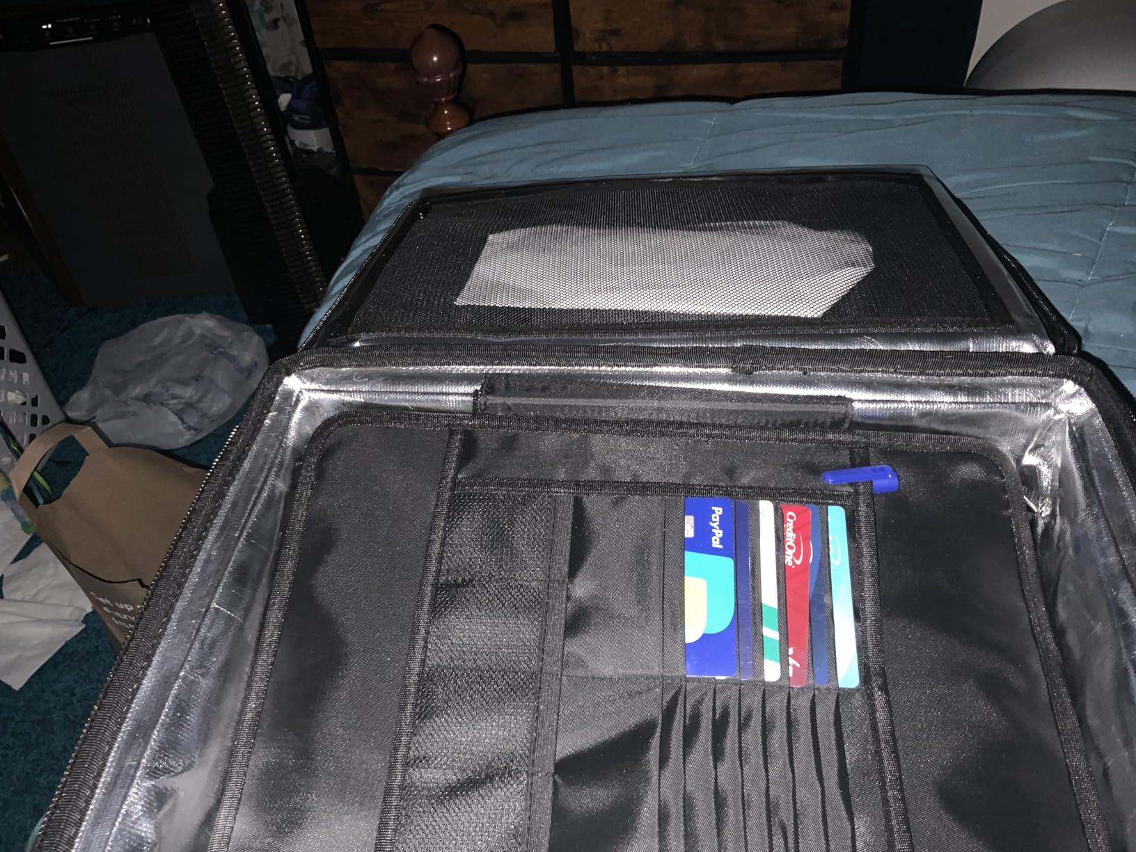 DocSafe 6400°F Fireproof Document Box with Lock, Heat Insulated Fireproof Water Resistant 10 Layers Hard Case Safe Box with Zipper & Multi Pockets, Protects Personal Items, Documents, Laptop, Passport, Black customer photo 2