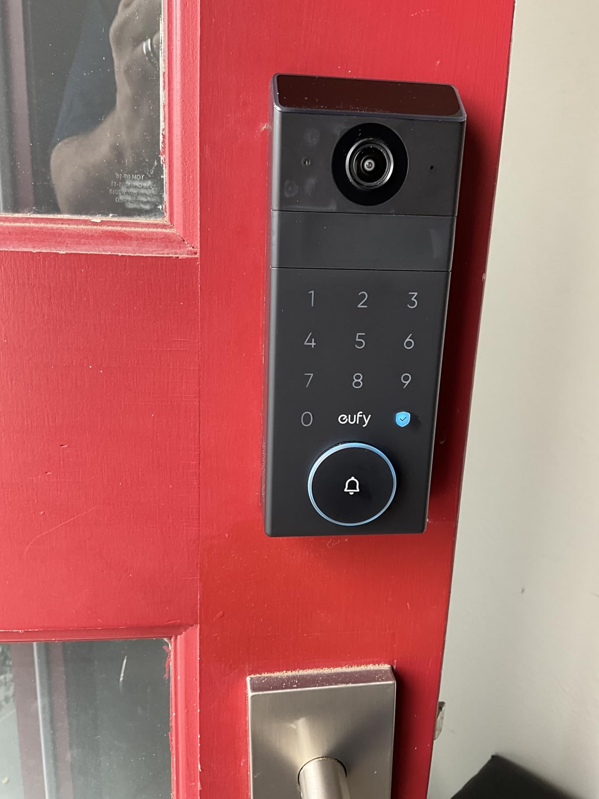 eufy Smart Lock FamiLock S3 with Palm Vein Recognition, Keyless Entry Door Lock for Front Door, Wi-Fi Keypad Deadbolt+ 2K HDR Doorbell Camera, 16 GB Built-in Storage, BHMA 1, No Monthly Fee customer photo 1