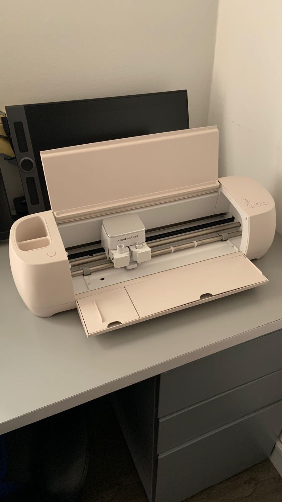 Cricut Explore 4 - Smart Cutting Machine (Seashell) | Engagement Bundle - Includes Smart Vinyl, Cardstock, Transfer Tape, Iron On HTV, Mat, Pens, Tool Kit, & 30 Images in Design Space App customer photo 1