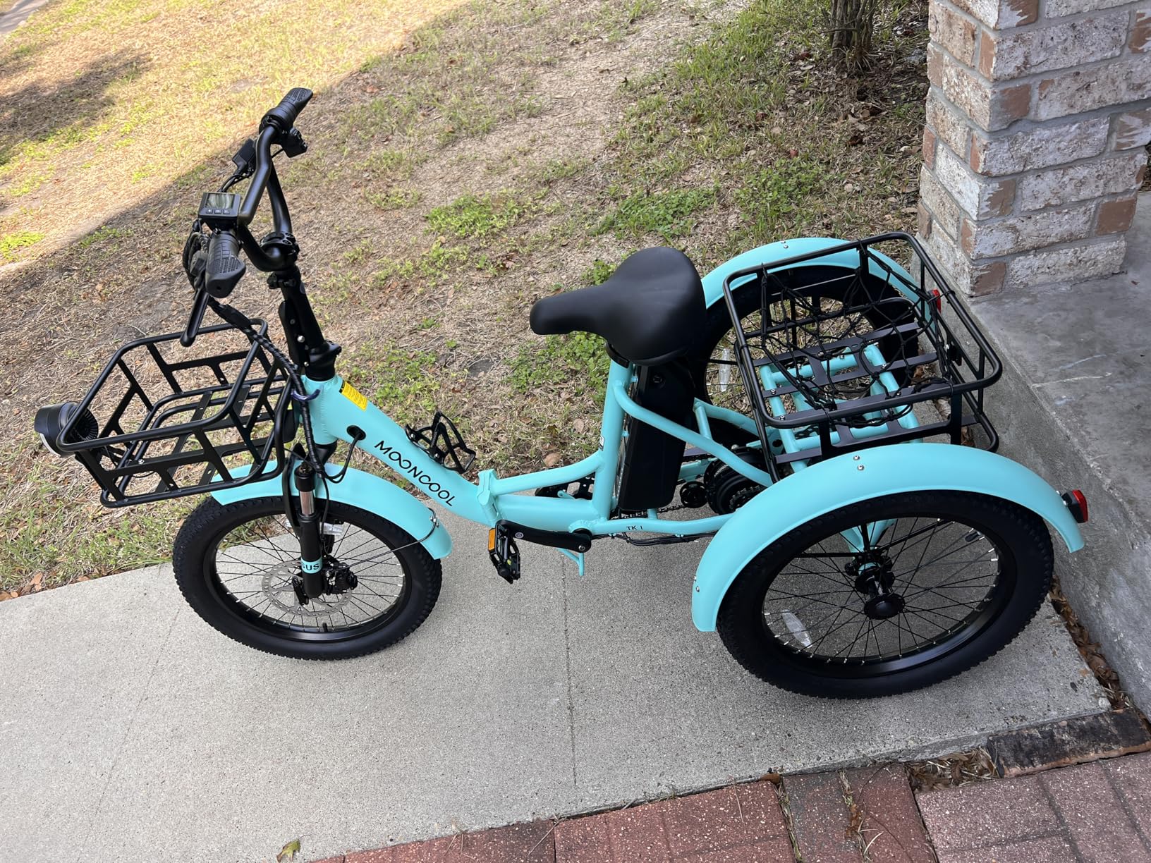 MOONCOOL Electric Trike for Adults, 500W/750W 48V Electric Tricycle for Adults Peak Power 1500W, 20