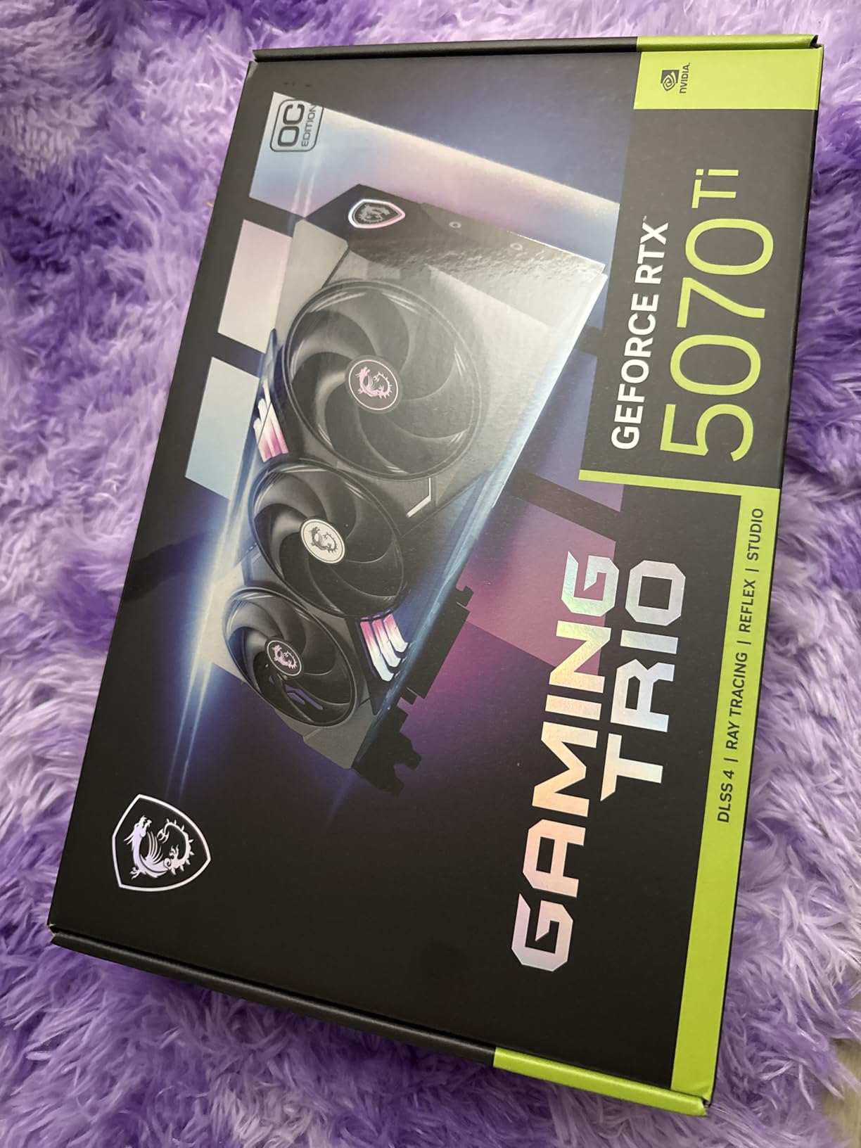 MSI Gaming GeForce RTX 5070 Ti 16G Gaming Trio OC Plus Graphics Card (16GB GDDR7, PCIe 5.0, TRI FROZR 4, RGB, HDMI 2.1b, DisplayPort 2.1b) customer photo 1
