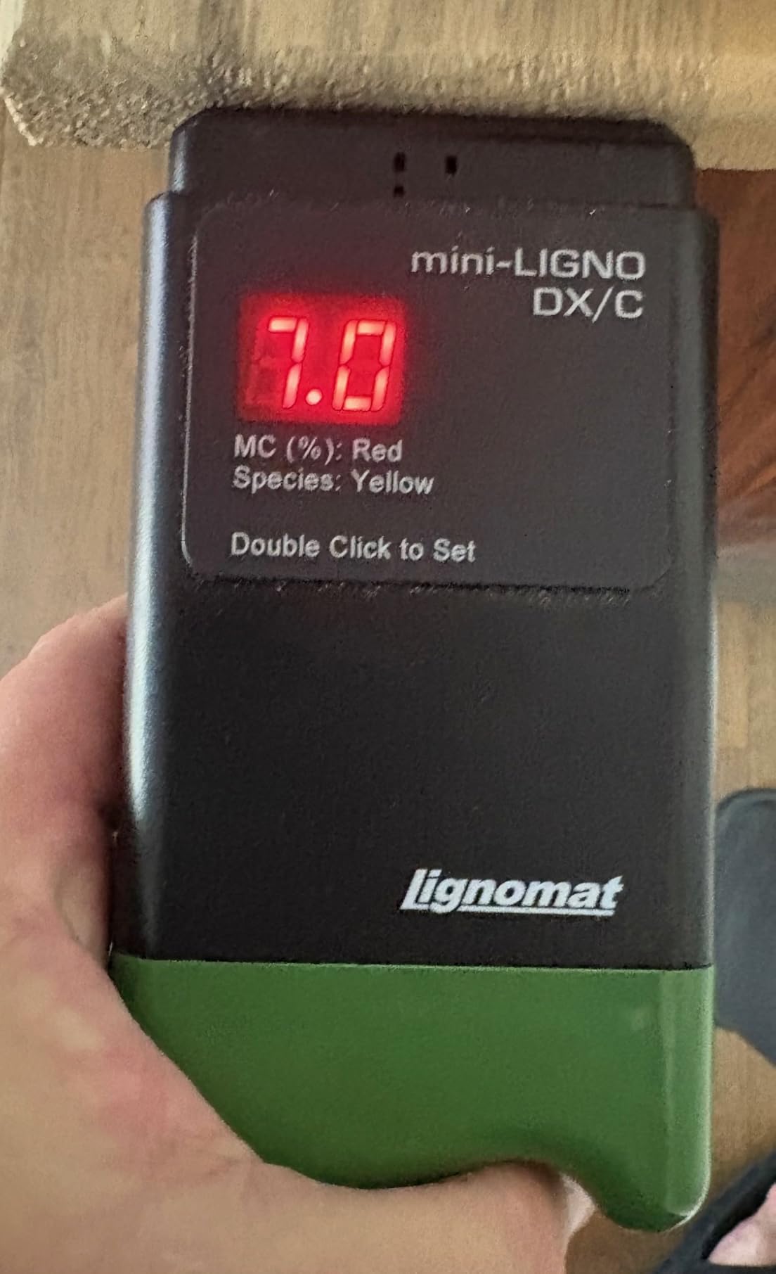 mini-Ligno DX/C Professional Pin Type Wood Moisture Meter for Firewood, Concrete, Subfloors, OSB, Drywall, Flooring with LED Display & 46 Settings customer photo 1