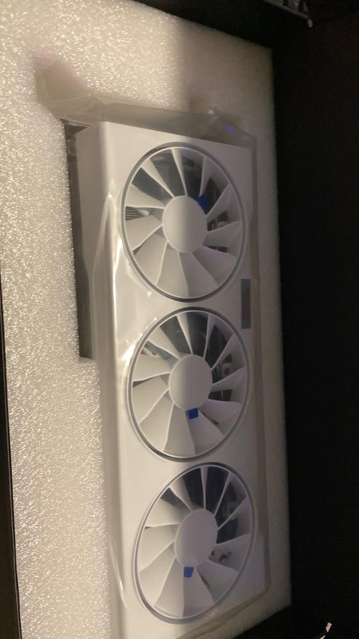 XFX Swift AMD Radeon RX 9070XT Triple Fan White Gaming Edition with 16GB GDDR6 HDMI 3xDP, AMD RDNA 4 RX-97TSWF3W9 customer photo 2