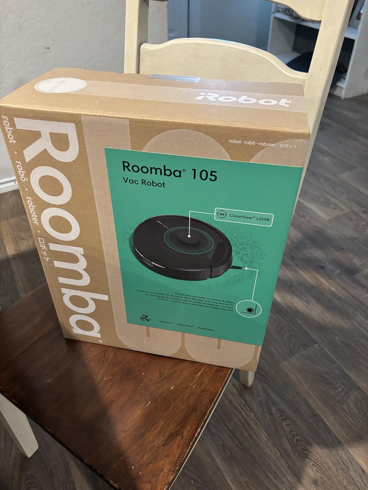 iRobot Roomba 105 Vac Robot Vacuum - Easy to use, Intense Power-Lifting Suction, LiDAR Navigation, Multi-Surface Cleaning, Cleans in Neat Rows, Self-Charging customer photo 1