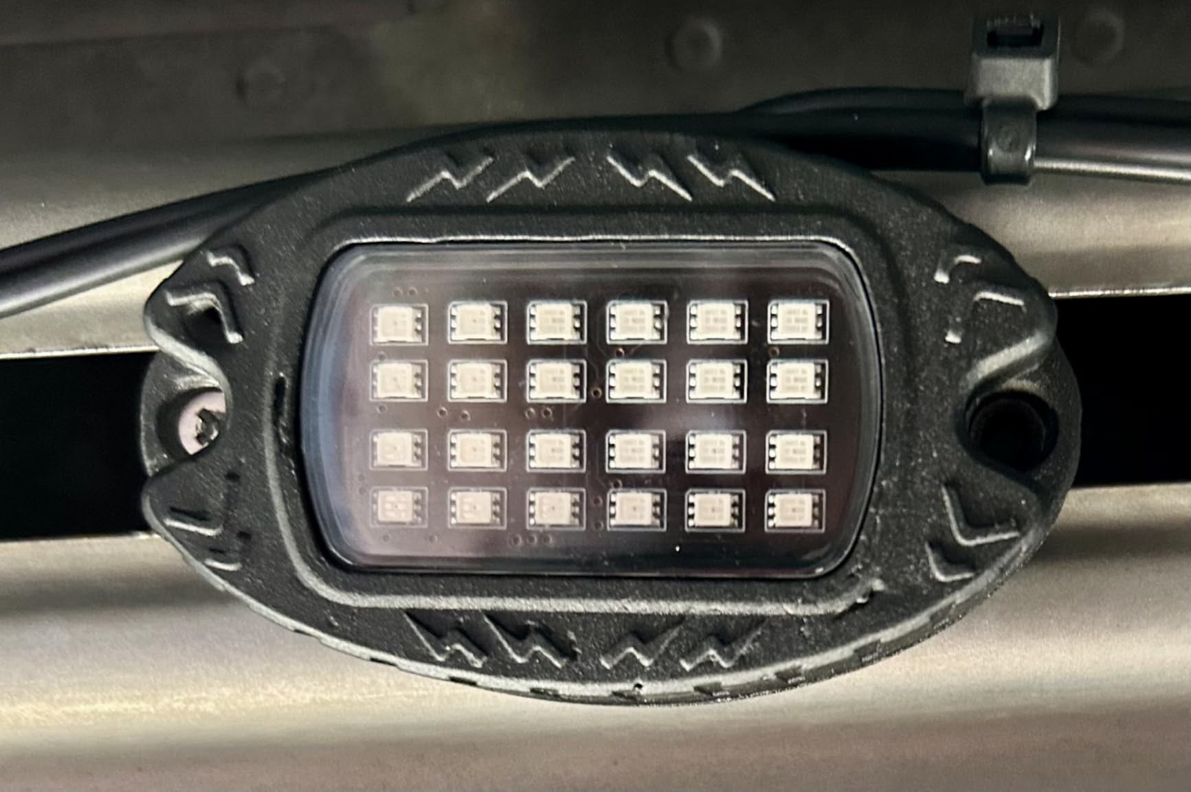 8 Pods Segmented Alloy RGB LED Rock Lights for Jeep Trucks Golf Cart Offroad ATV UTV SXS, Waterproof Impact Resistant Metal Underglow Kit customer photo 2