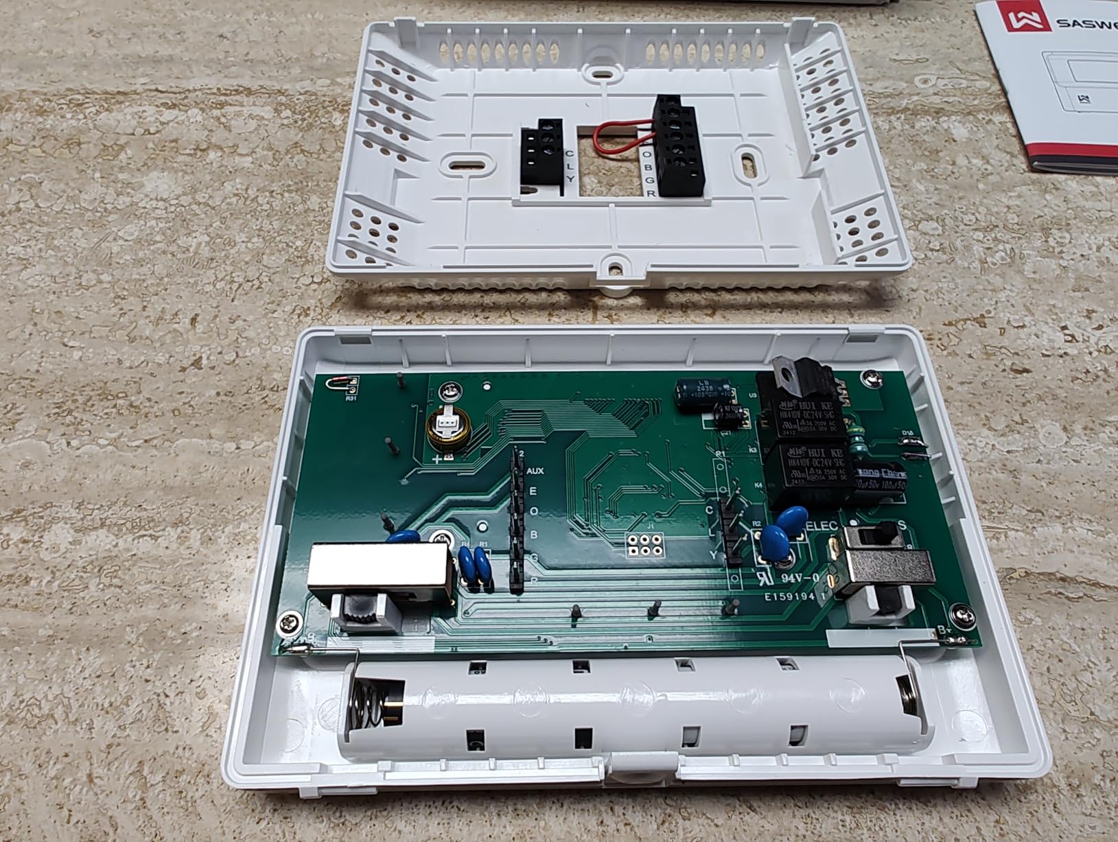 T21 Programmable Thermostat for Home, Digital Thermostat 1 Heat/1 Cool Compatible with Heat Pump and Single-Stage Systems, Dual Power Options Battery-Powered No C-Wire Required customer photo 2