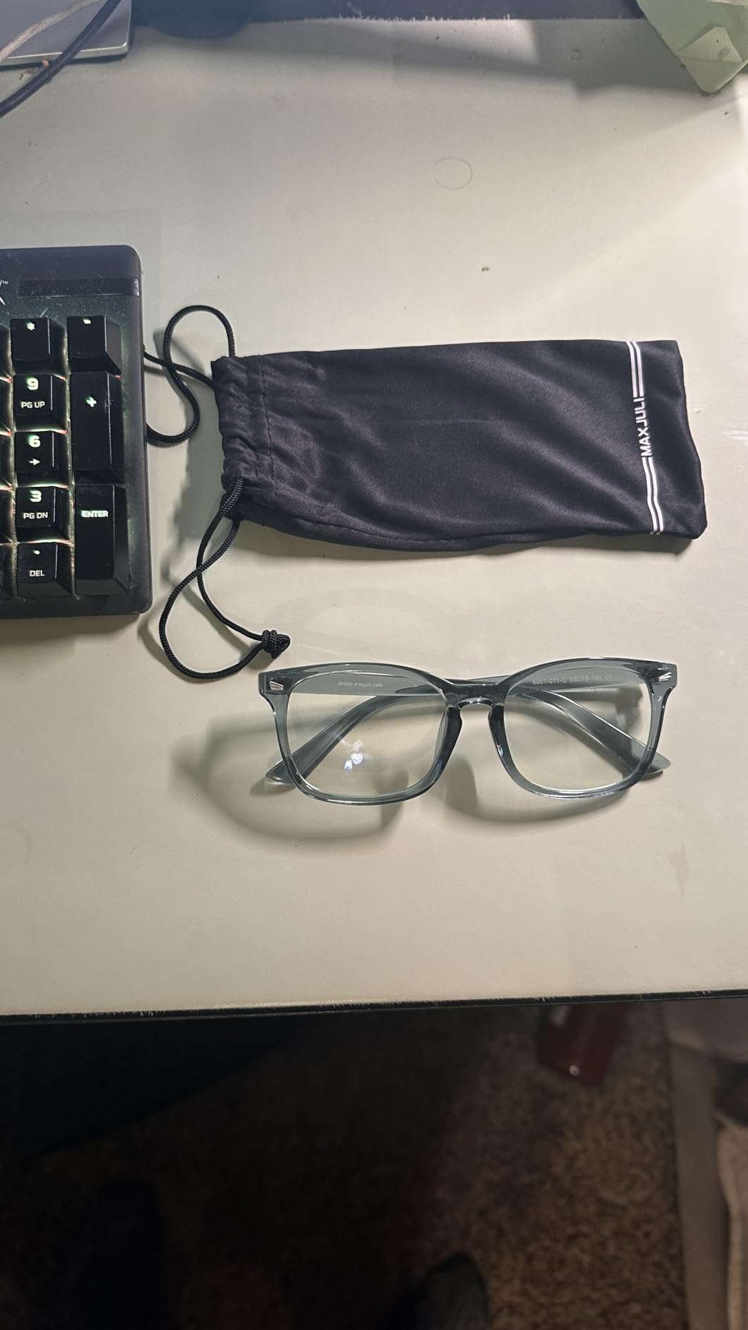 MAXJULI 99.9% Blue Light Blocking, Computer Reading/Gaming/TV/Phones Glasses for Women Men (Red) customer photo 1