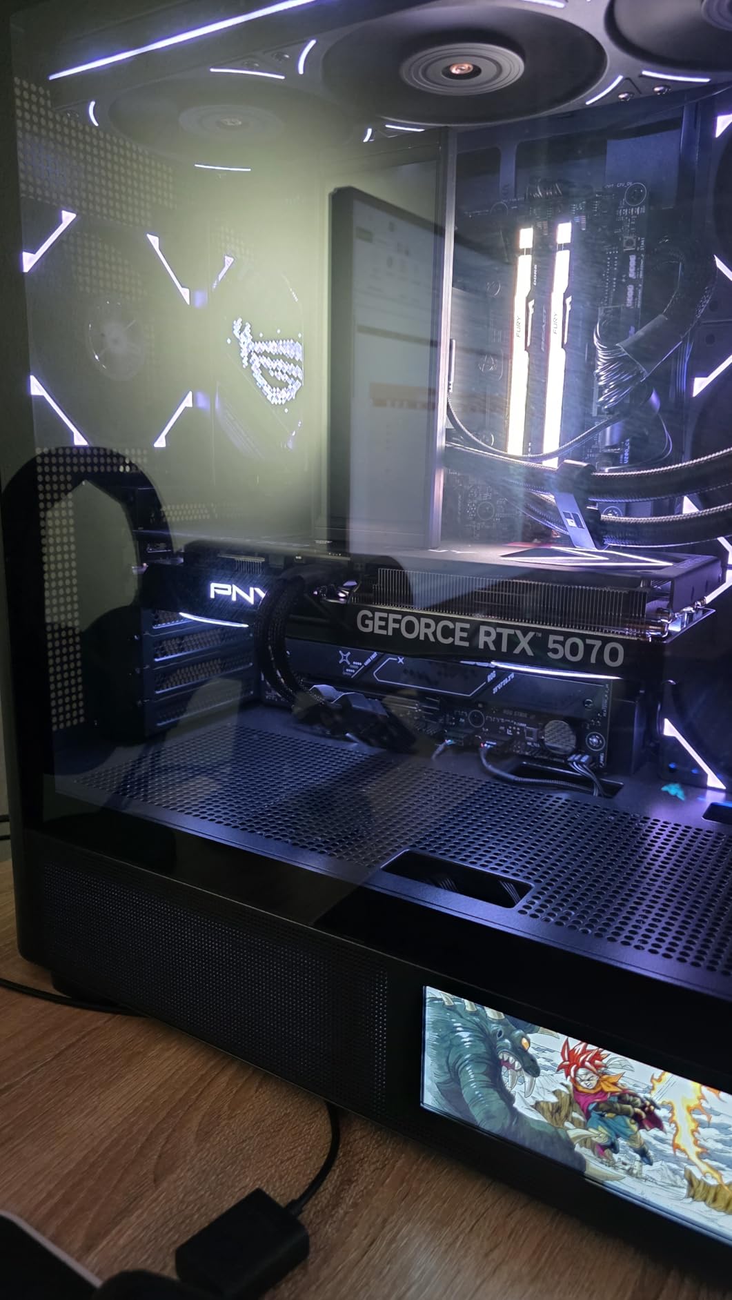 PNY NVIDIA GeForce RTX 5070 Epic-X ARGB OC Triple Fan Graphics Card (12GB GDDR7, 192-bit, Boost Speed: 2685 MHz, PCIe 5.0, DLSS 4) customer photo 1
