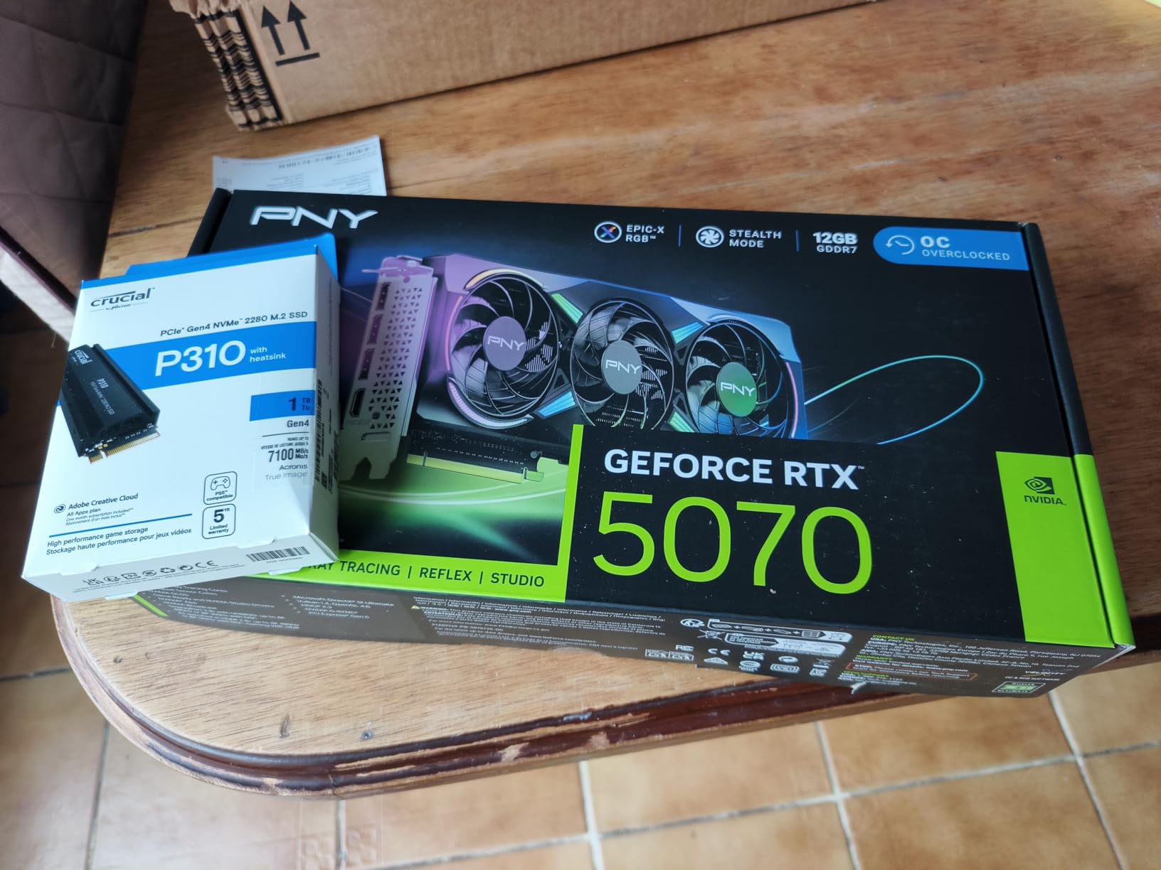 PNY NVIDIA GeForce RTX 5070 Epic-X ARGB OC Triple Fan Graphics Card (12GB GDDR7, 192-bit, Boost Speed: 2685 MHz, PCIe 5.0, DLSS 4) customer photo 2