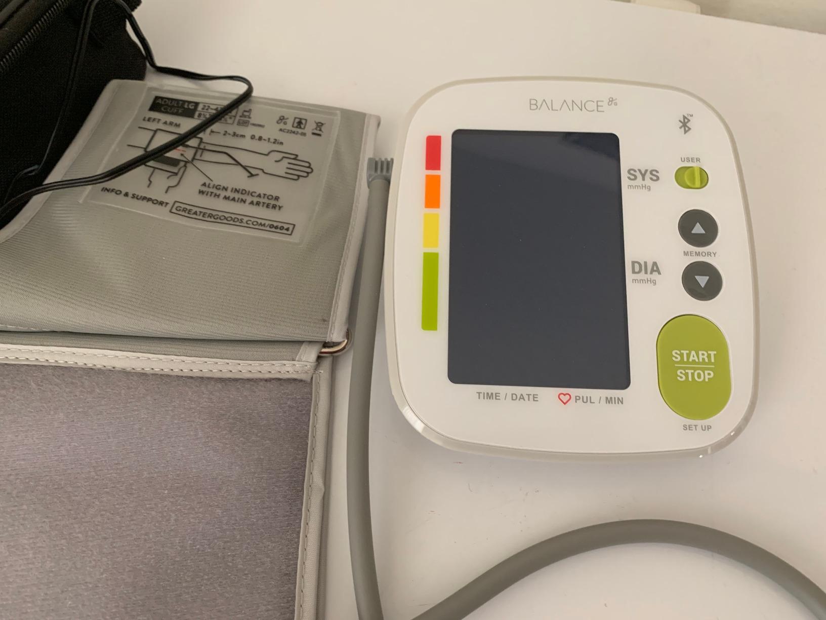 Greater Goods Bluetooth Blood Pressure Monitor with Extra-Large Cuff (15.7in-20.5in) - Automatic Digital Upper Arm BP Monitor for Large Arms, Easy-to-Read Backlit Display, Complete Home Kit customer photo 1