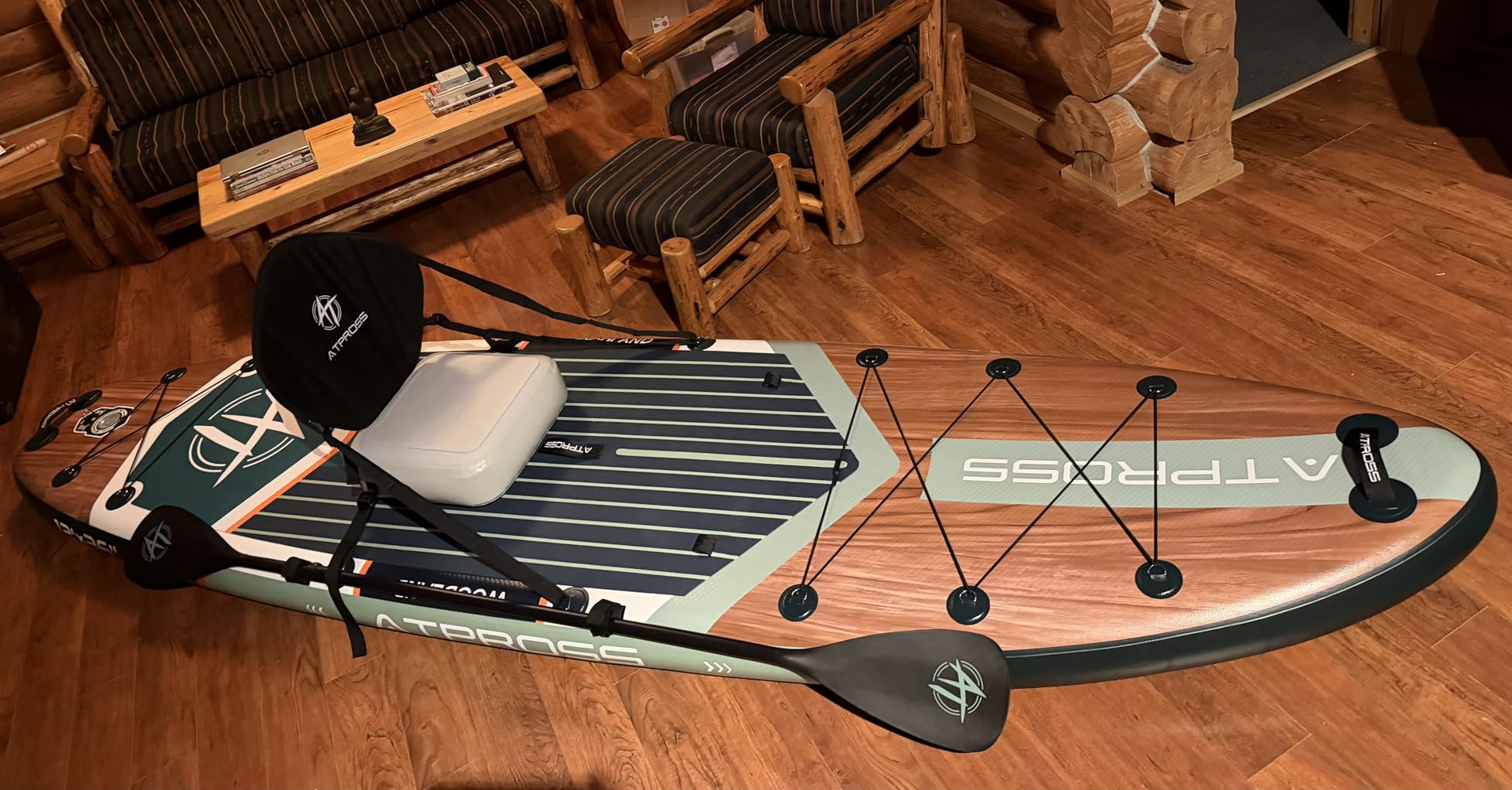 12'x36 Inflatable Paddle Board, 500lbs Extra Wide Stand Up Paddleboard for Adults with Premium SUP Accessories Kit & Backpack, Blow Up Kayak Non-Slip Stable Deck Boat for Yoga Fishing Surf customer photo 1