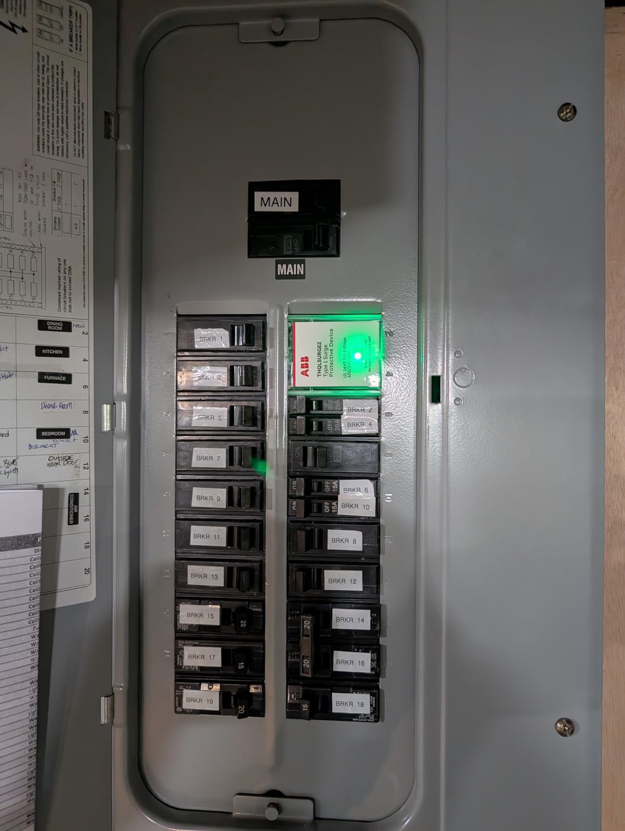 ABB THQLSURGE2 Type 1 Surge Protective Device • Whole House Protector • 120/240 VAC 25kA • Pigtail Connection • Breaker Panel Surge Protection • LED Indicator customer photo 2