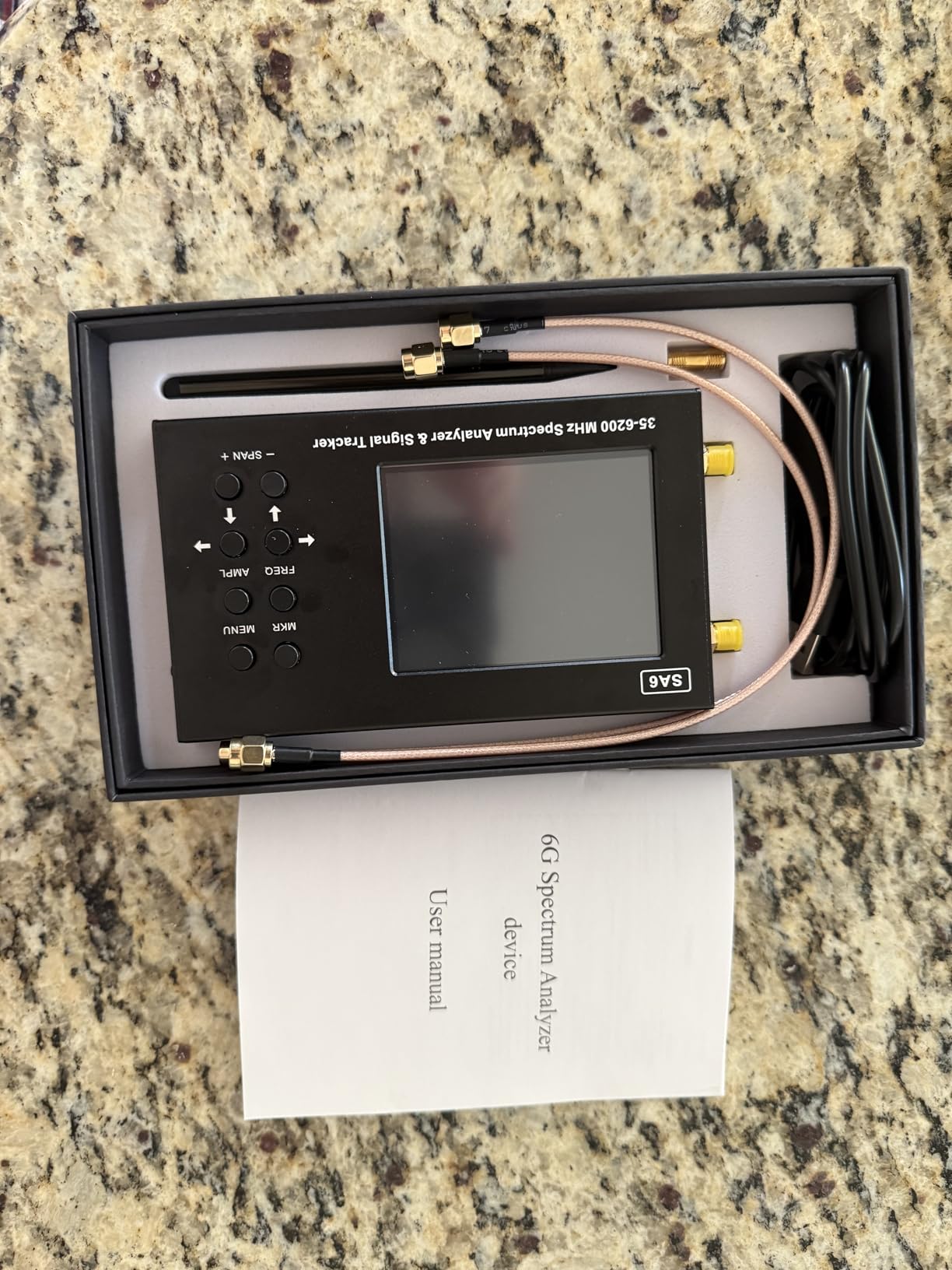 SA6 6GHz Portable Spectrum Analyzer, 3.2