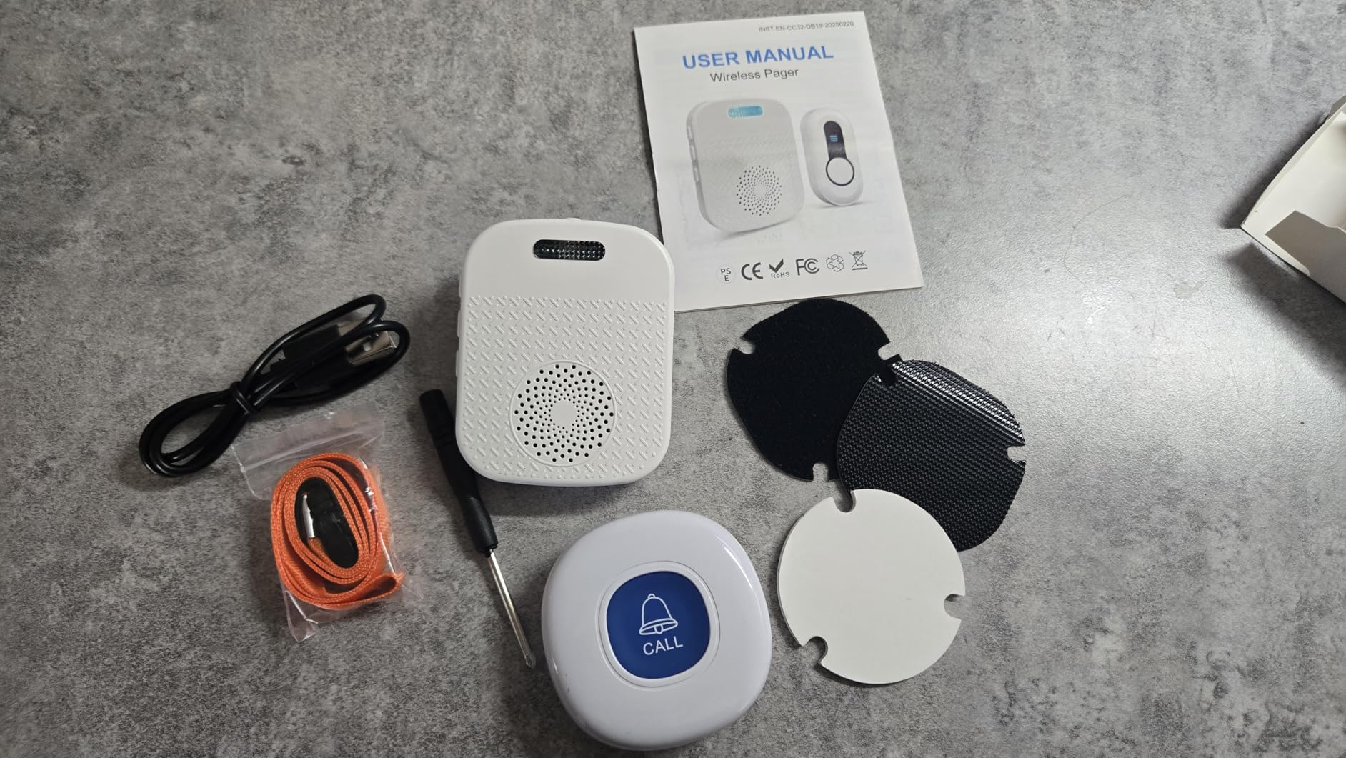 WiFi Caregiver Pager System with Emergency Button for Elderly - 1 SOS Alert Watch + 2 Wireless Call Buttons + 1 Receiver for Seniors Patient Disabled Kids (2.4GHz WiFi, No Monthly Fee) customer photo 2